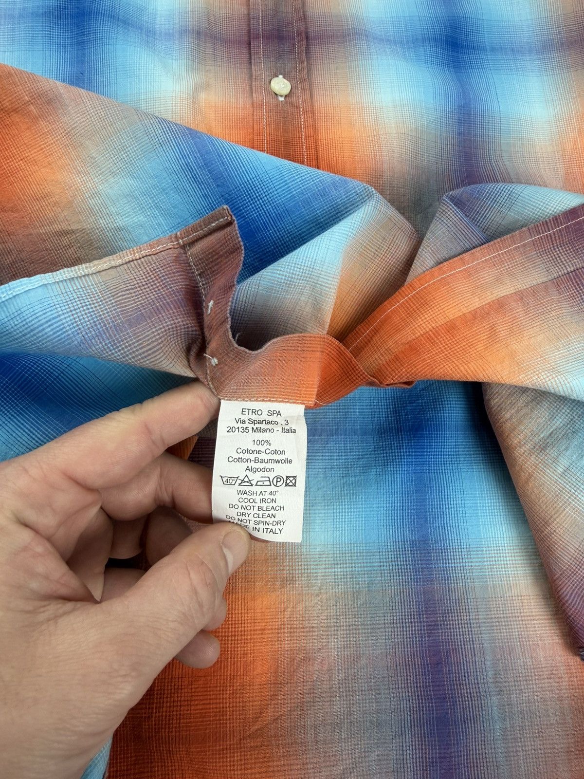 Etro Etro Milano Men’s Long Sleeve Shirt Multicolor Size M Size US M / EU 48-50 / 2 - 7 Thumbnail
