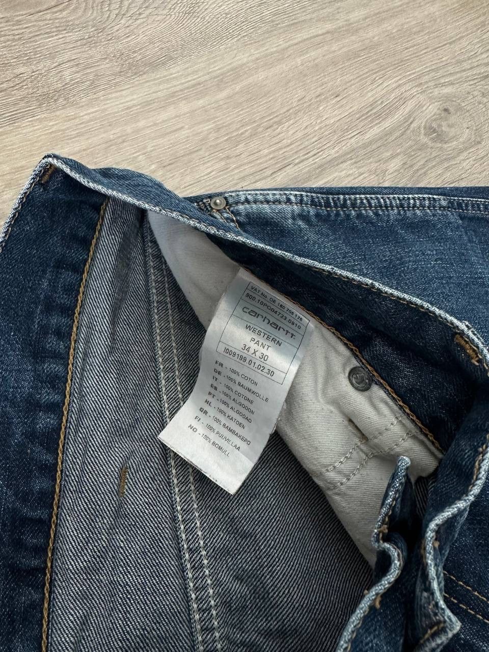 Carhartt × Carhartt Wip × Vintage Vintage Carhartt Western Denim Baggy Pants Size US 30 / EU 46 - 11 Thumbnail