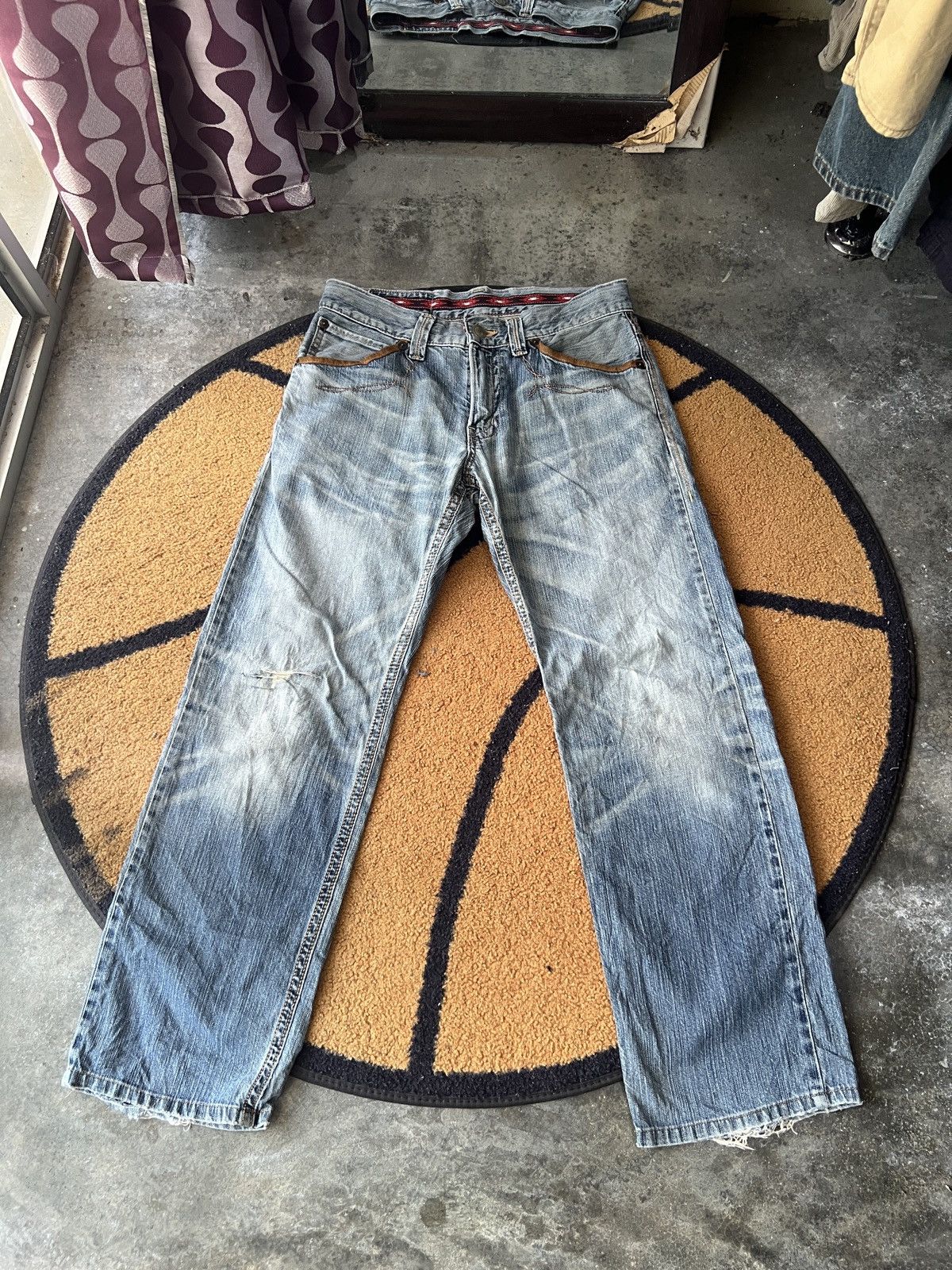 Edwin 🔥Edwin Exclusive Vintage XV Distressed Denim Size US 33 - 1 Thumbnail