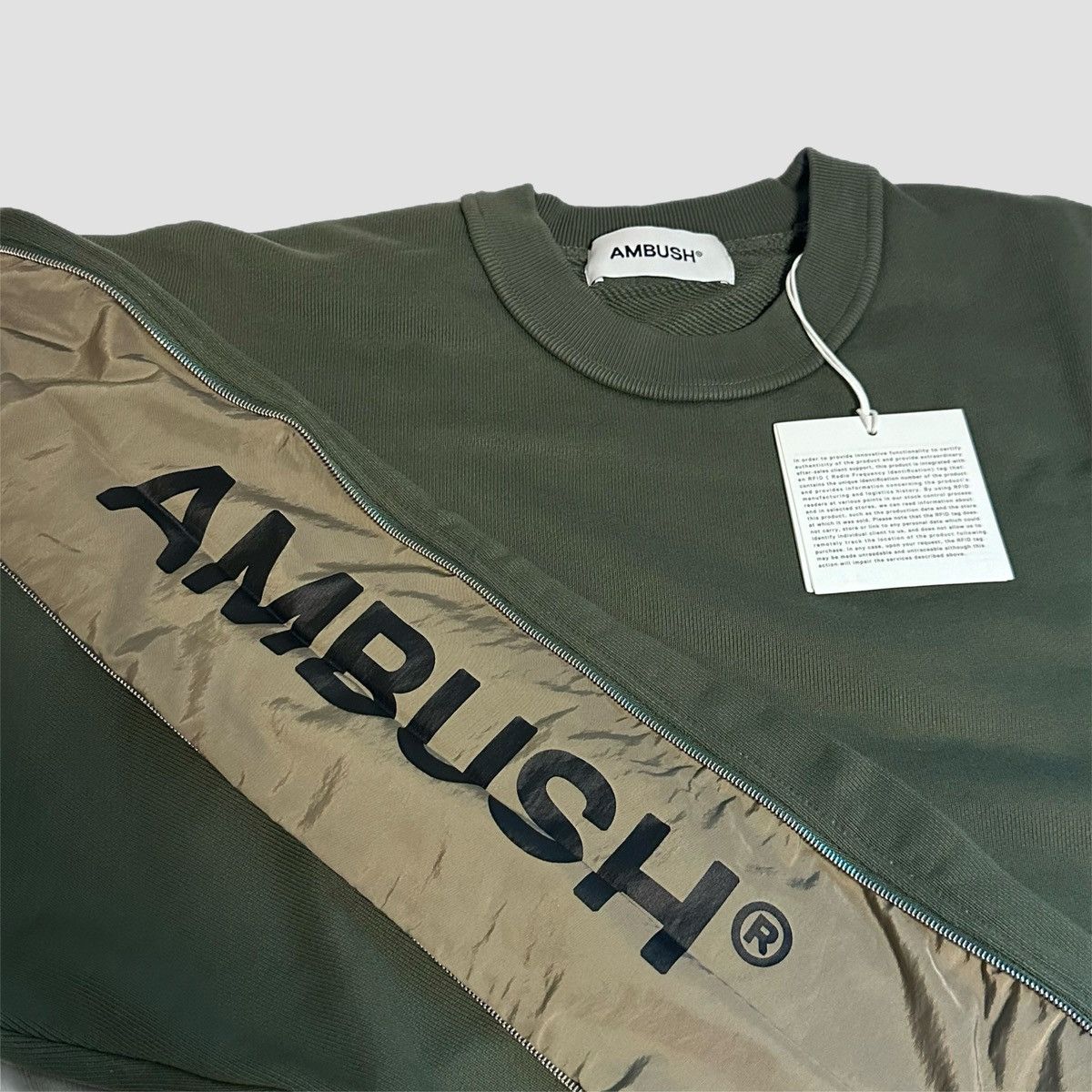Ambush Design Ambush Sleeve Logo Sweatshirt Thyme Size US M / EU 48-50 / 2 - 10 Thumbnail