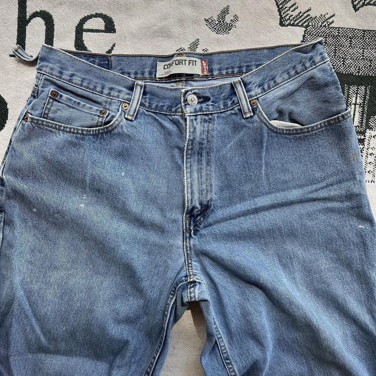 Vintage Crazy Vintage Y2K/2000s Super Baggy Skater Style Light Wash Skate Essential Levi’s 569 Denim Jeans! Size US 34 / EU 50 - 5 Thumbnail