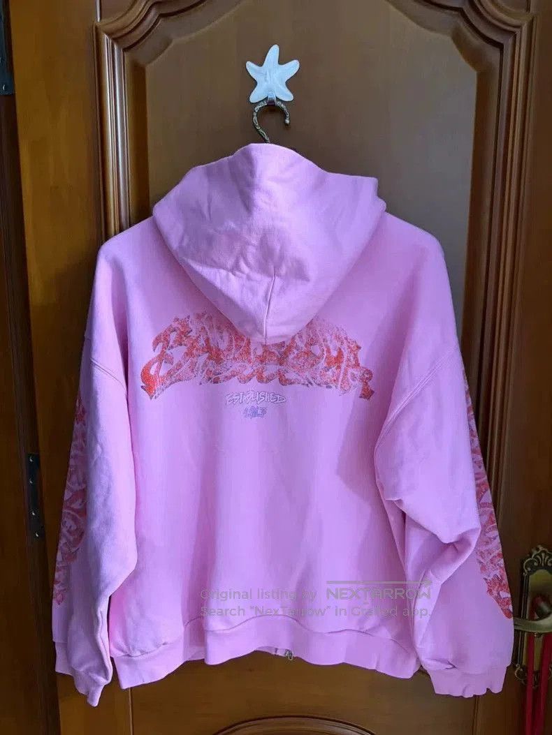 Balenciaga Balenciaga Flame Logo Pink Longsleeve Jacket S. Size US S / EU 44-46 / 1 - 2 Thumbnail