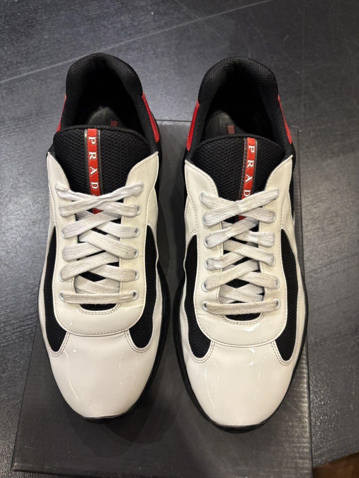 Prada Prada Cup White Red Black Size US 10.5 / EU 43-44 - 4 Thumbnail