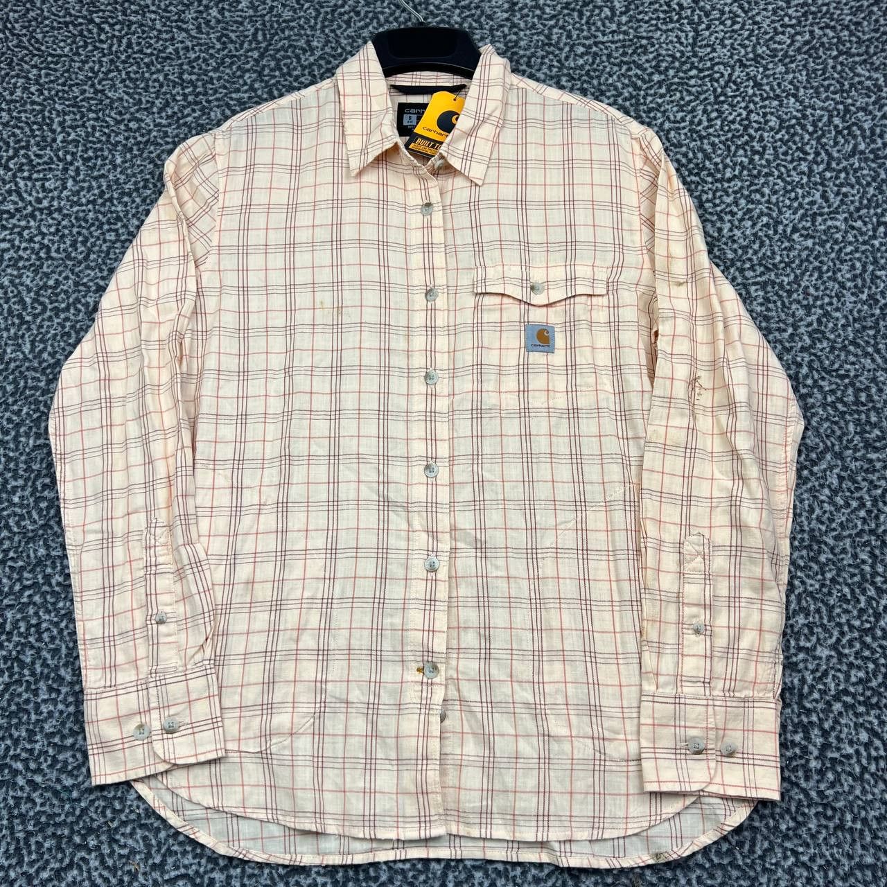 Carhartt Carhartt Button Down Shirt Women S Loose Fit Plaid Cotton Size S / US 4 / IT 40 - 1 Thumbnail