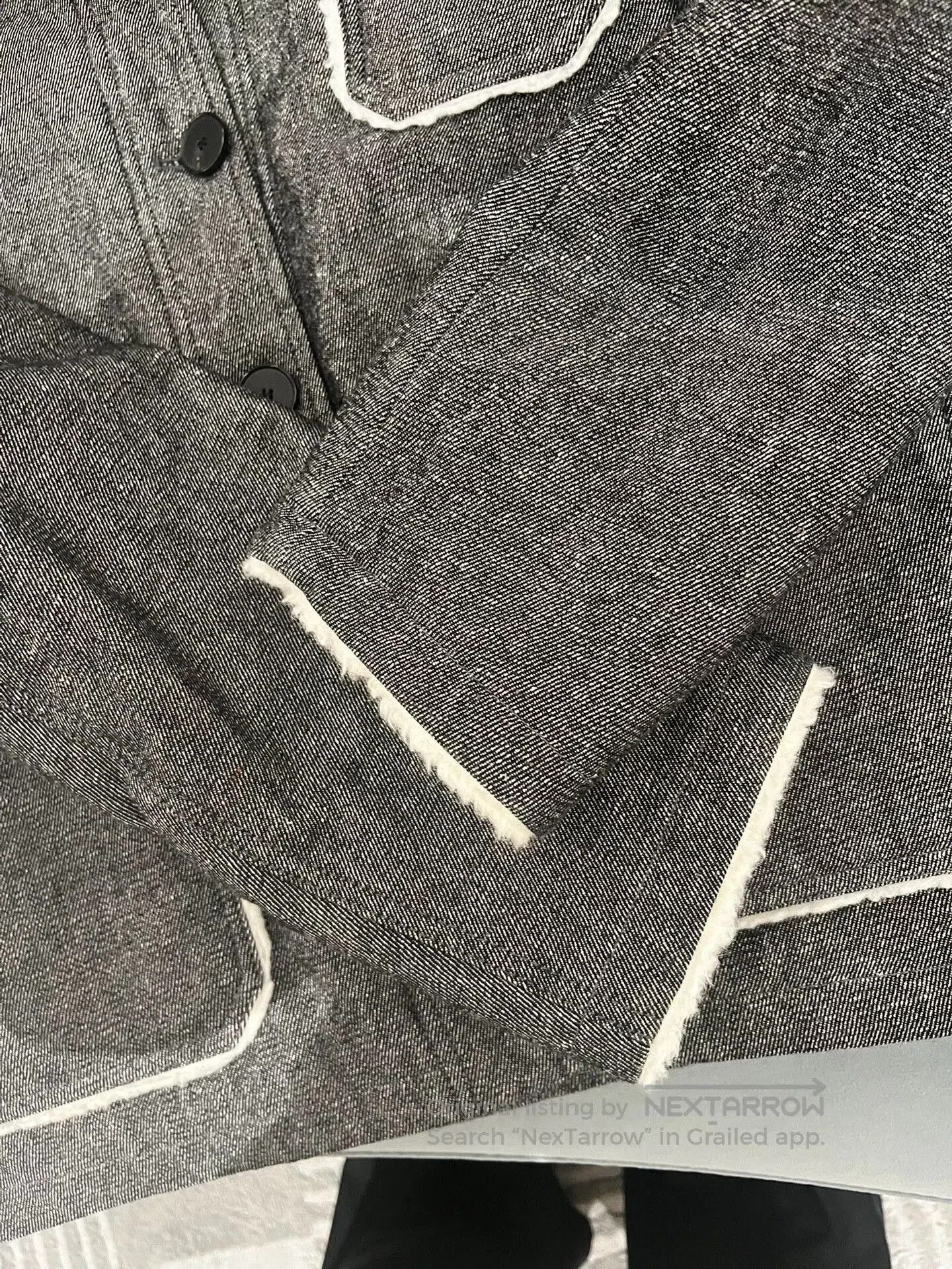 Dior gray dior jacket with shearling collar. Size S / US 4 / IT 40 - 4 Thumbnail