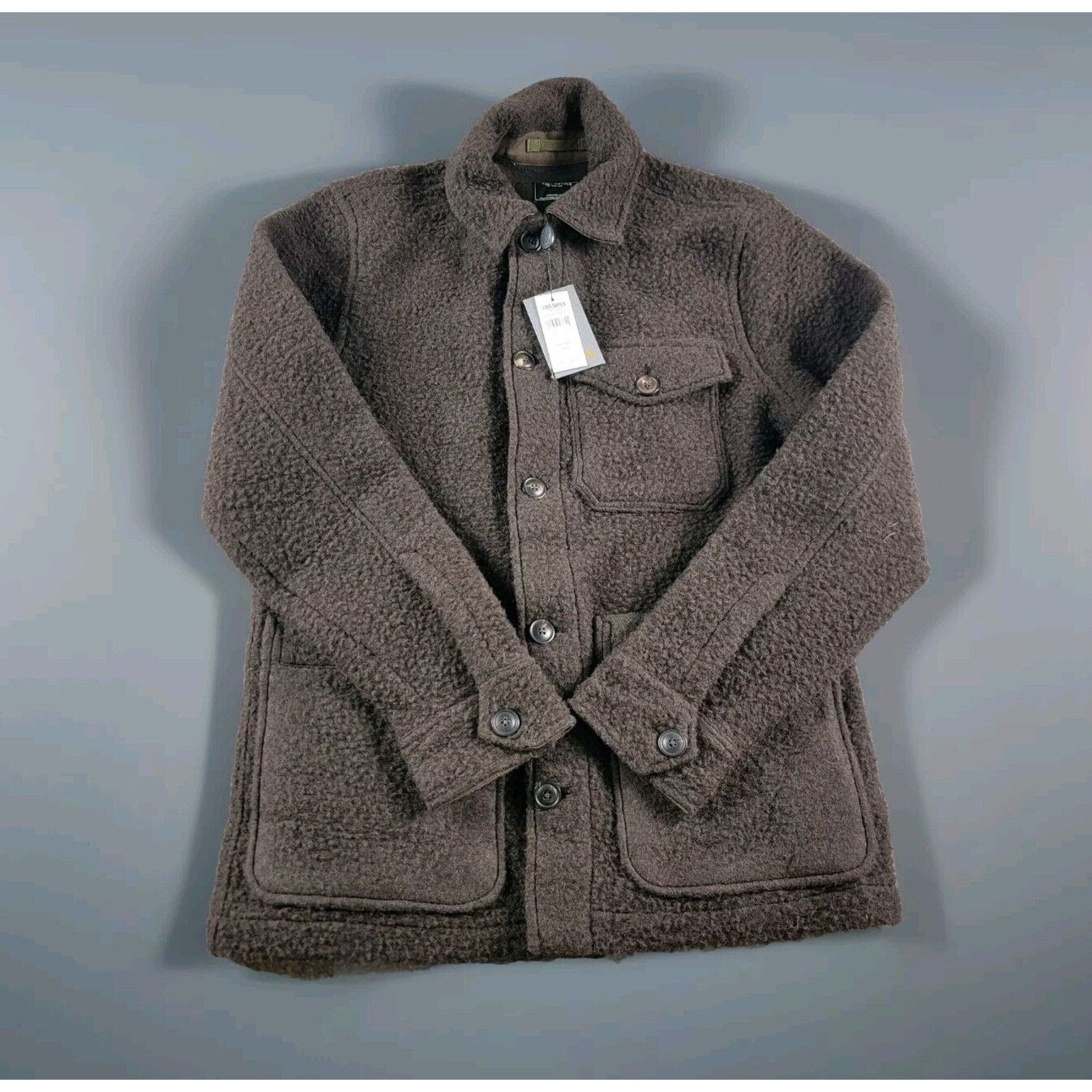 Todd Snyder Todd Snyder Wool Blend Boucle Chore Jacket Brown NWT Italy Size US S / EU 44-46 / 1 - 1 Thumbnail