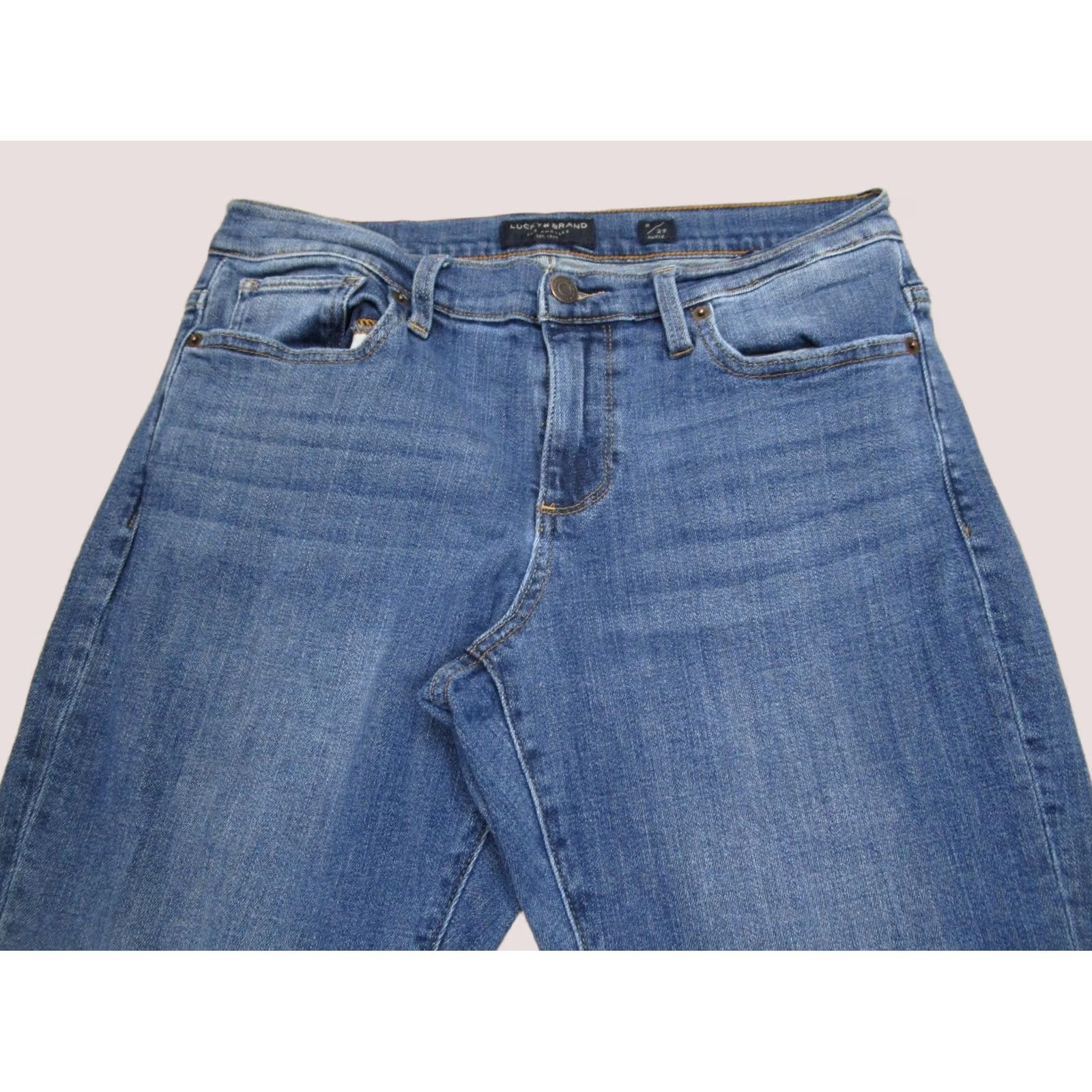 Lucky Brand Lucky Brand Easy Rider Jeans Women 8 Blue Bootcut Mid Rise Light Wash Denim Pants Size 30" / US 8 / IT 44 - 1 Thumbnail