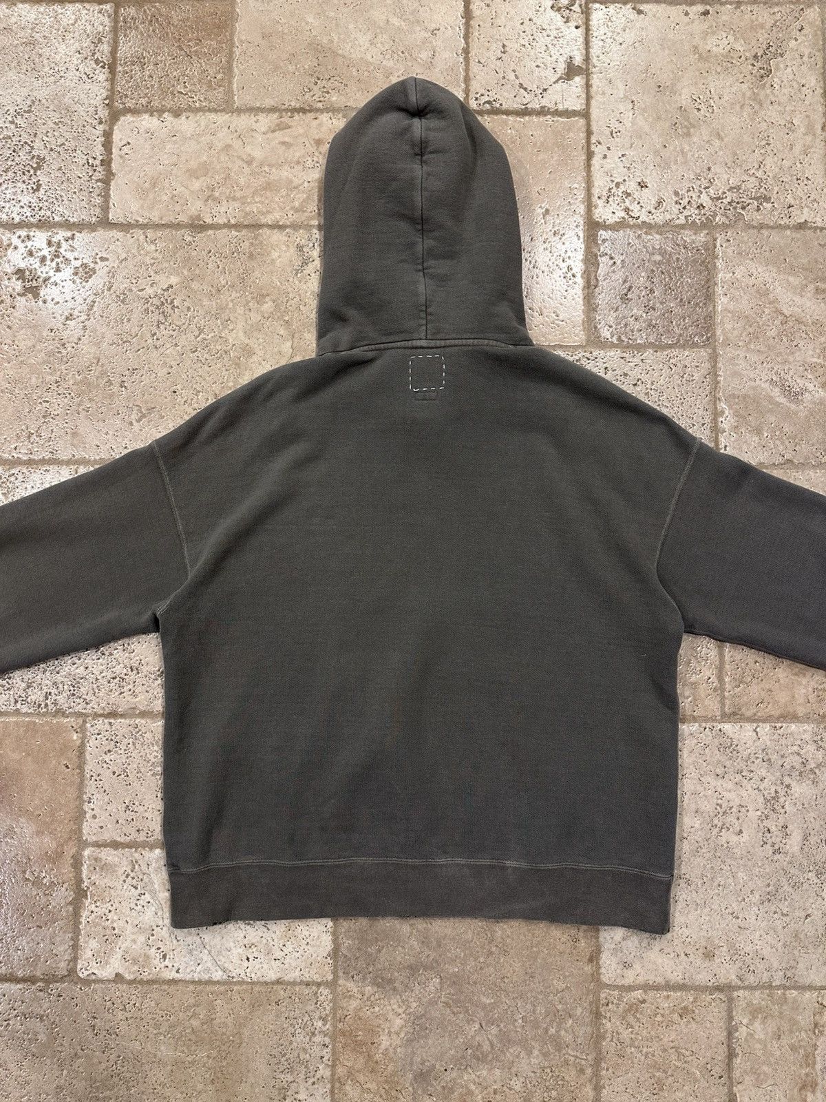 Japanese Brand Visvim Jumbo Olive Green Distressed Crash PO Faded Hoodie Size US XL / EU 56 / 4 - 9 Thumbnail