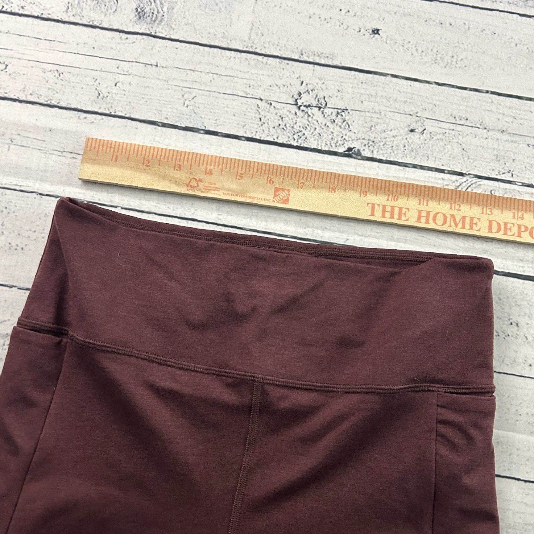 Prana Prana Women's Heavana Pocket Leggings Women's Large Maroon Red Leggings Pockets Activewear Compression Size 36" / US 14 / IT 50 - 3 Thumbnail