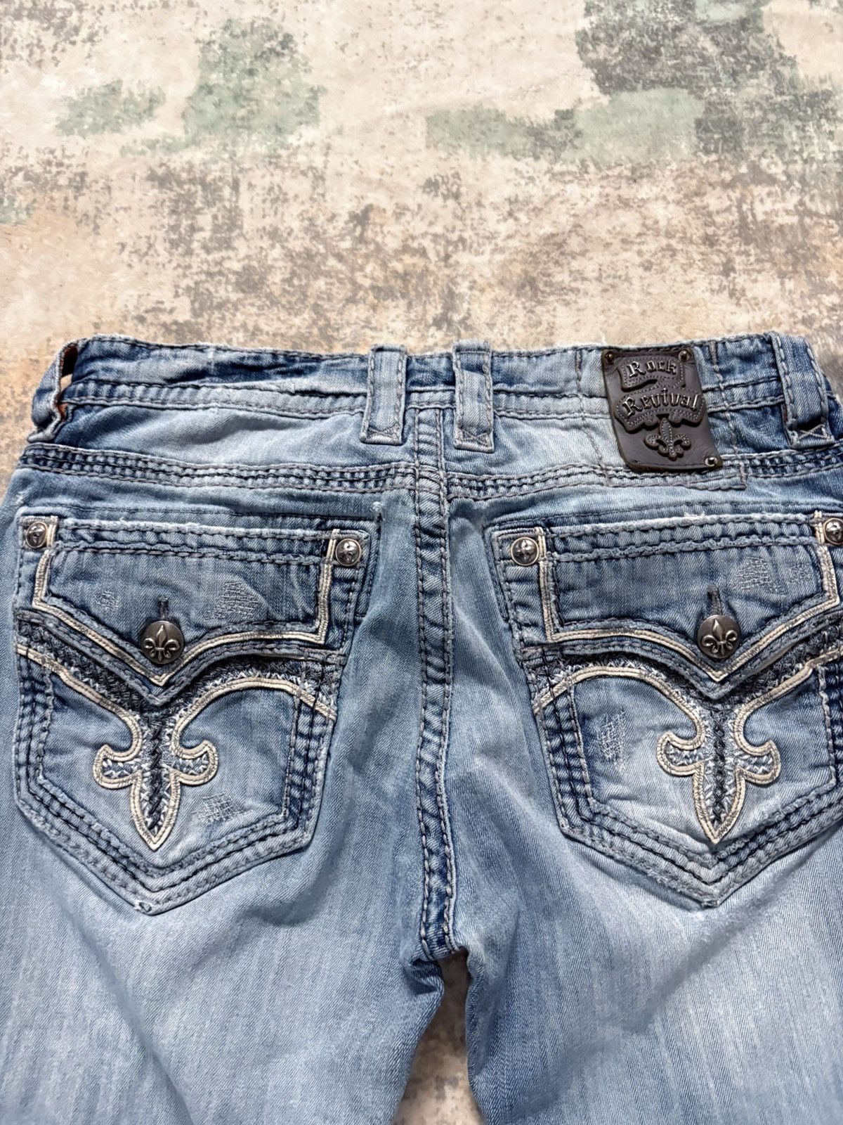 Rock Revival 90’s Rock Revival Vintage Distressed Faded Jeans Opium Size US 34 / EU 50 - 3 Thumbnail