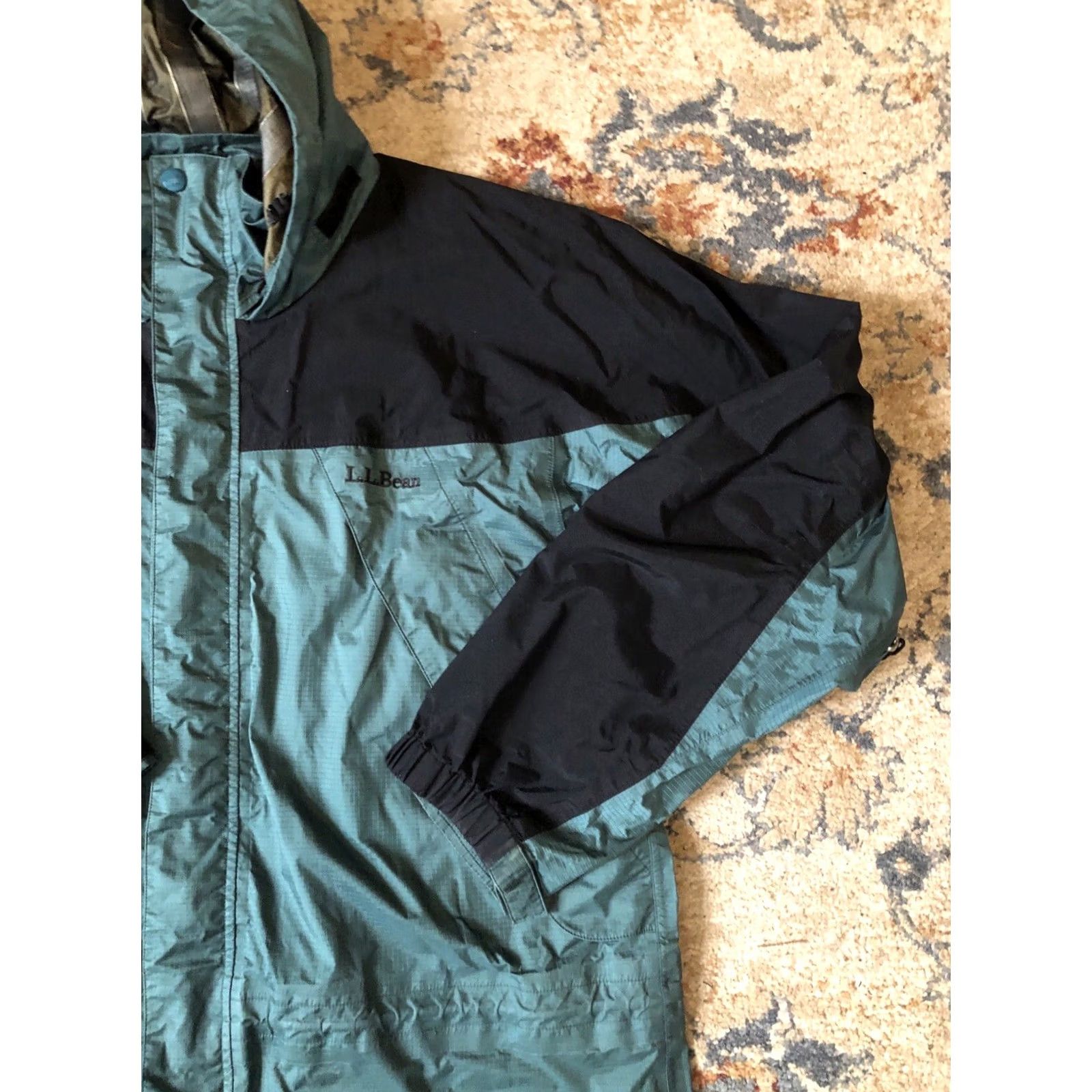 Vintage LL Bean Mountain Guide Jacket Mens Big & Tall L Green Insulated Hooded Water Resistant Zip Pockets Full Zip Winter Jacket Size US L / EU 52-54 / 3 - 4 Thumbnail
