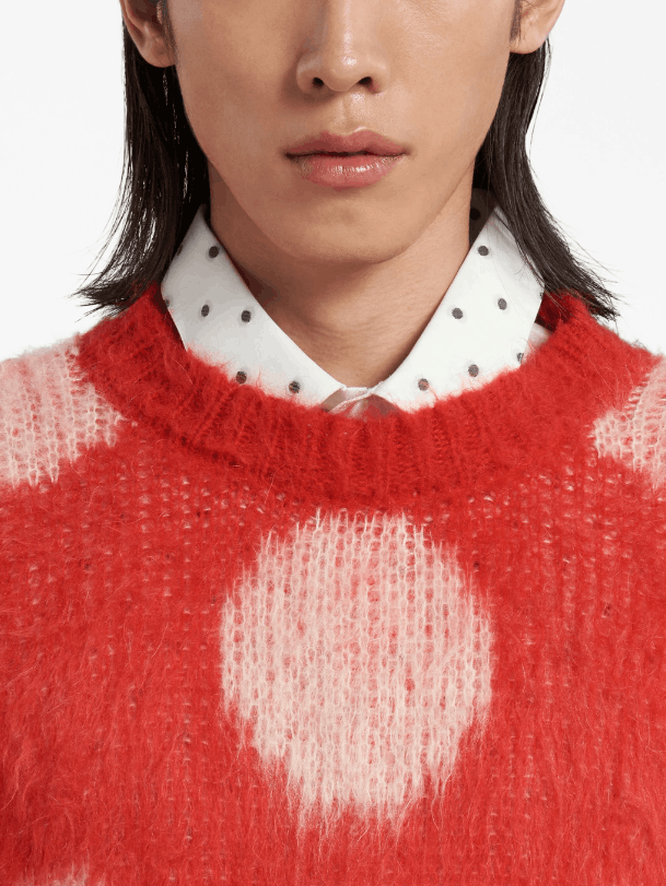 Marni BNWT AW23 MARNI BRUSHED DOTS FUZZY WUZZY SWEATER 50 Size US M / EU 48-50 / 2 - 12 Thumbnail
