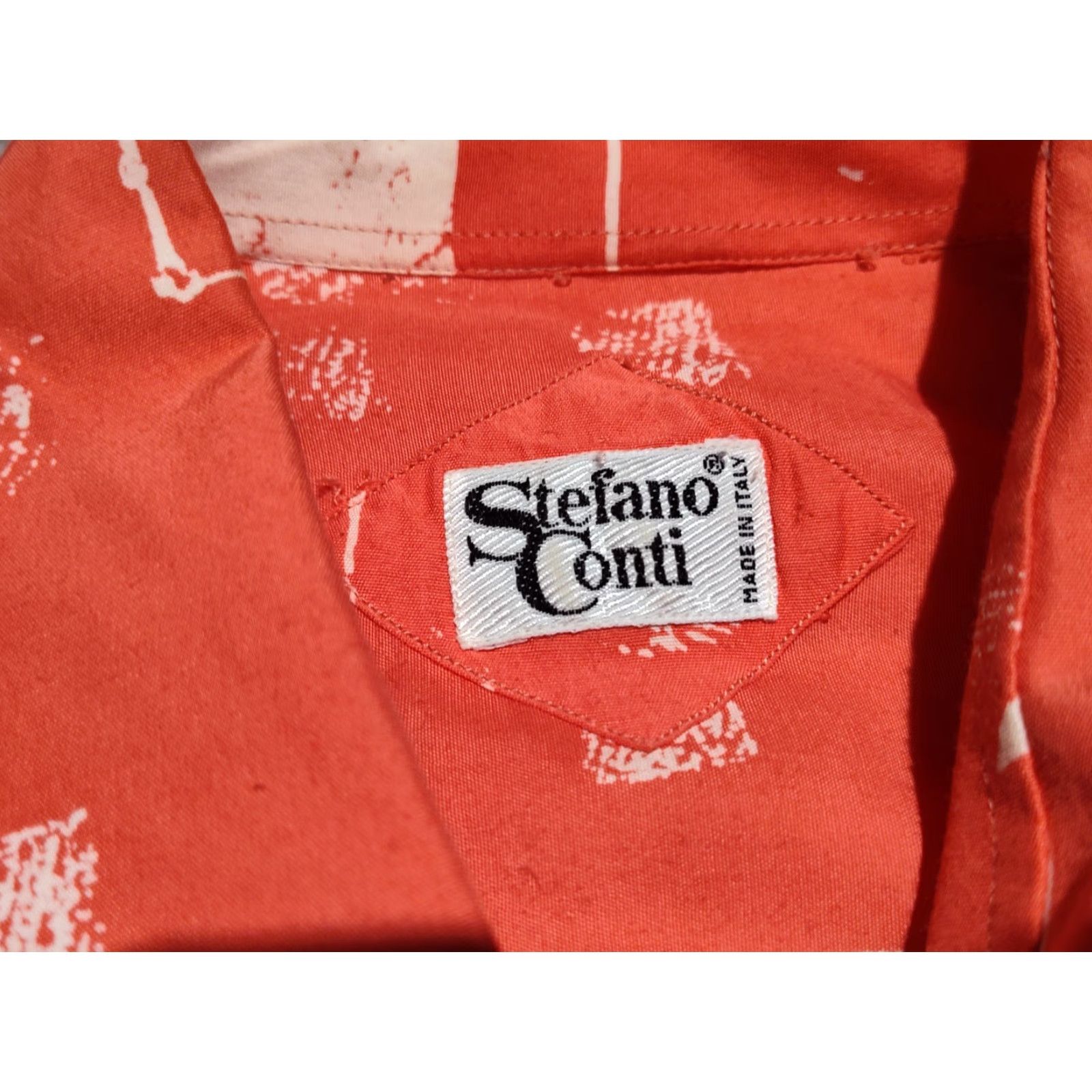 Vintage VINTAGE Stefano Conti Hawaiian Shirt Men’s Size L Short Sleeve Casual Summer Pink White All Seasons Size US L / EU 52-54 / 3 - 6 Thumbnail