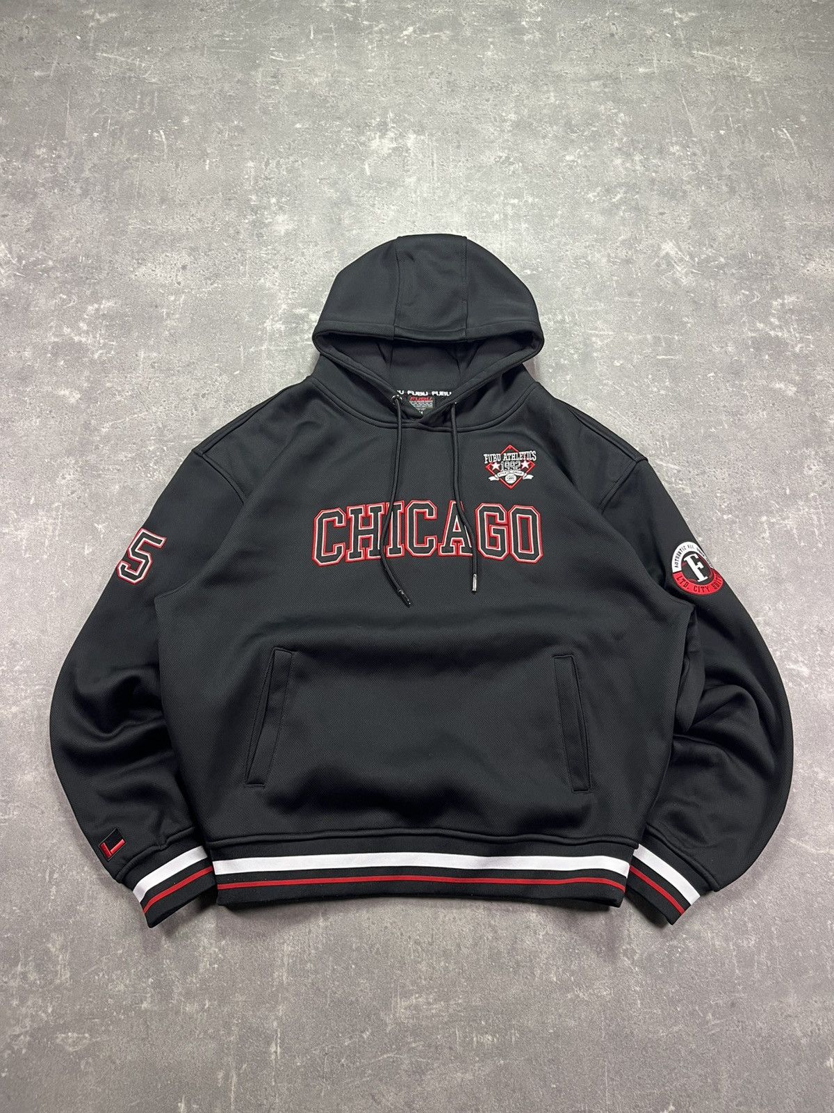 Fubu 00s Fubu Chicago Big Logo Boxy Baggy Hoodie M L Rare Size US L / EU 52-54 / 3 - 1 Thumbnail