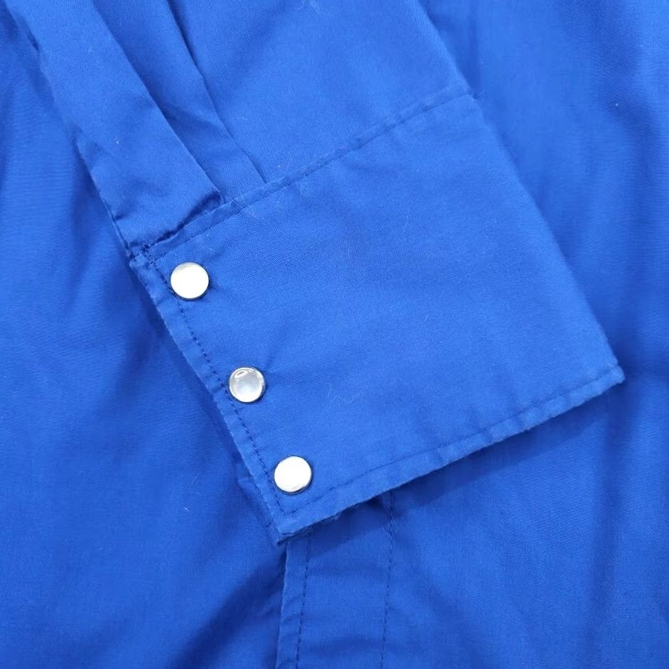 Vintage Vintage Western Shirt Mens XL Blue Paisley Cape Cowboy Pearl Snap Buttons Size US XL / EU 56 / 4 - 5 Thumbnail