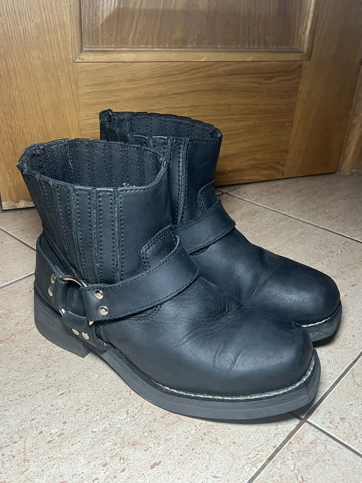 Leather Vintage leather boots speedware Hein Gericke moto Size US 6 / EU 39 - 2 Thumbnail