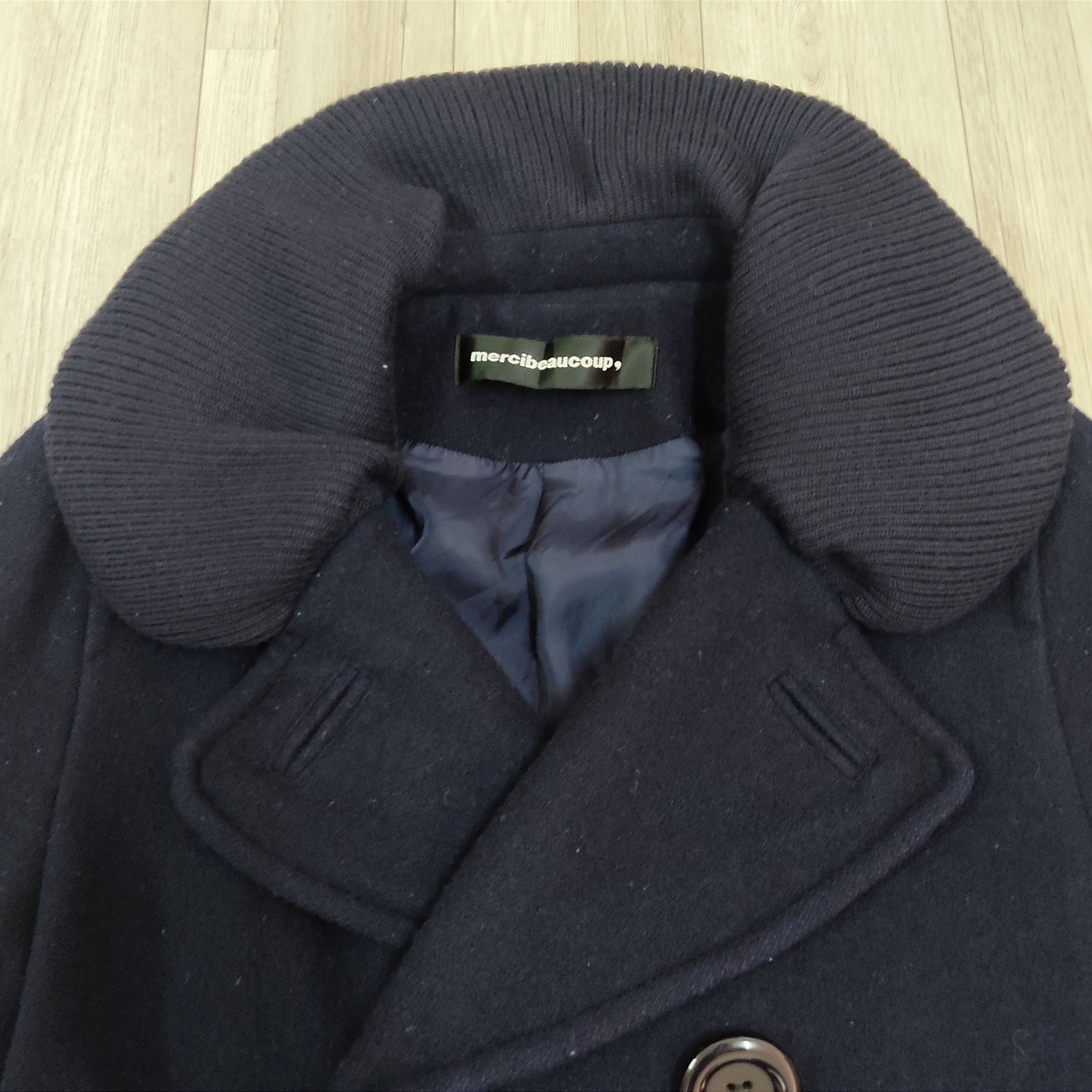Issey Miyake MERCIBEAUCOUP by Issey Miyake Double Breasted Wool Jacket Size M / US 6-8 / IT 42-44 - 5 Thumbnail