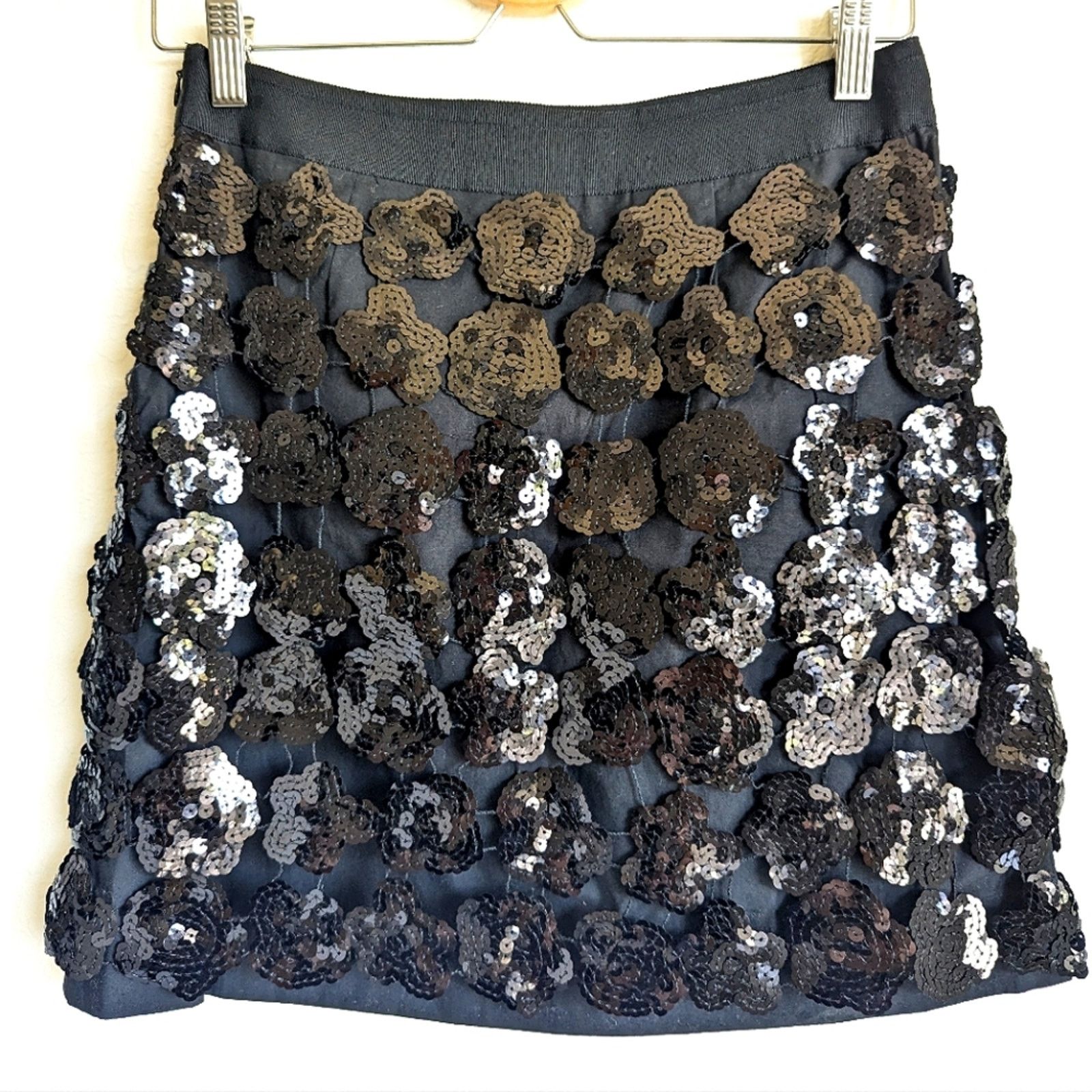 See by Chloe See By Chloe Short Skirt 🖤 Black Sequined Detail US Women's Size 26" / US 2 / IT 38 - 1 Thumbnail