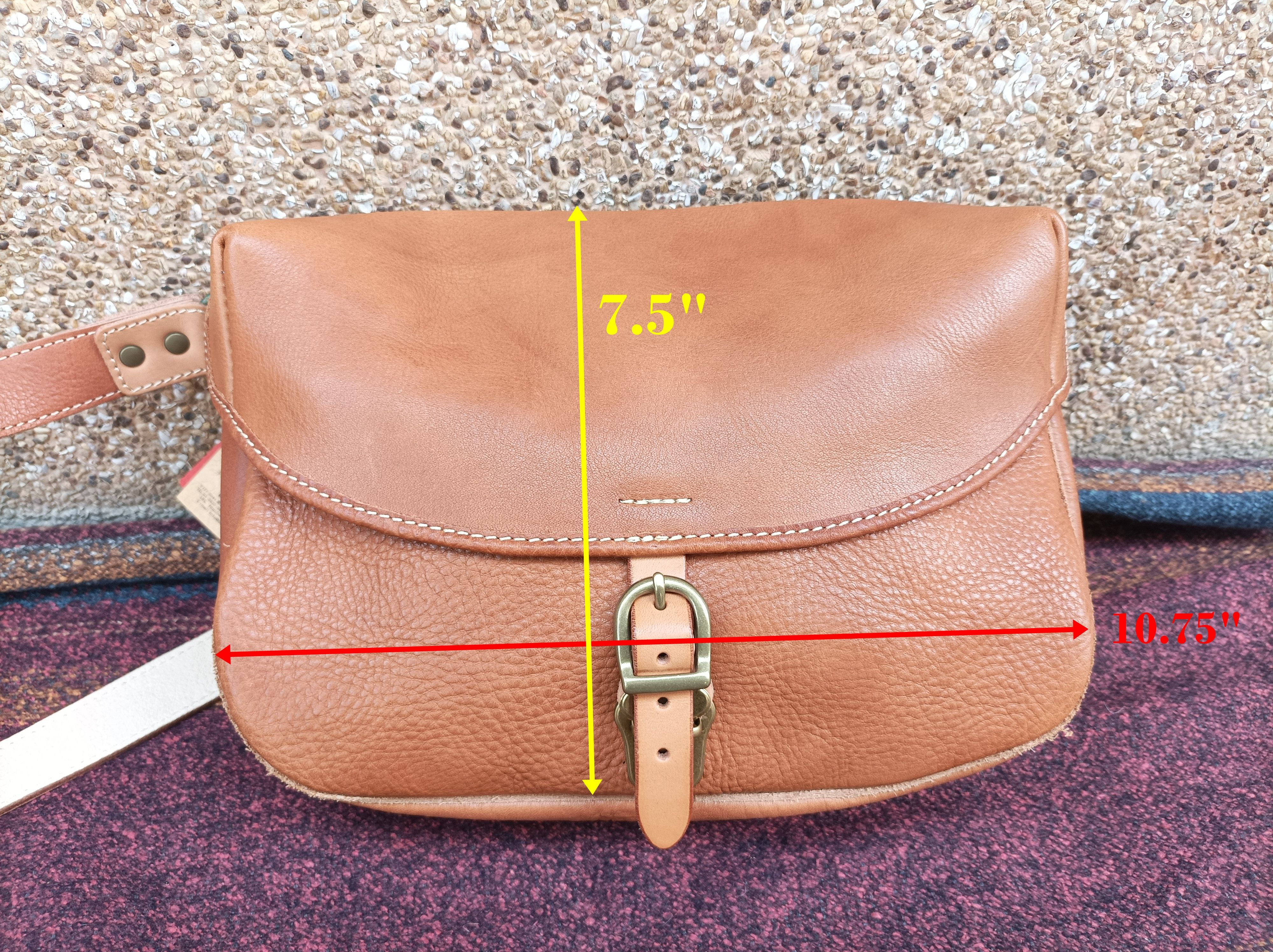 Japanese Brand (B48) Parley Tokyo Japanese Brand Leather Crossbody Bag Size ONE SIZE - 3 Thumbnail
