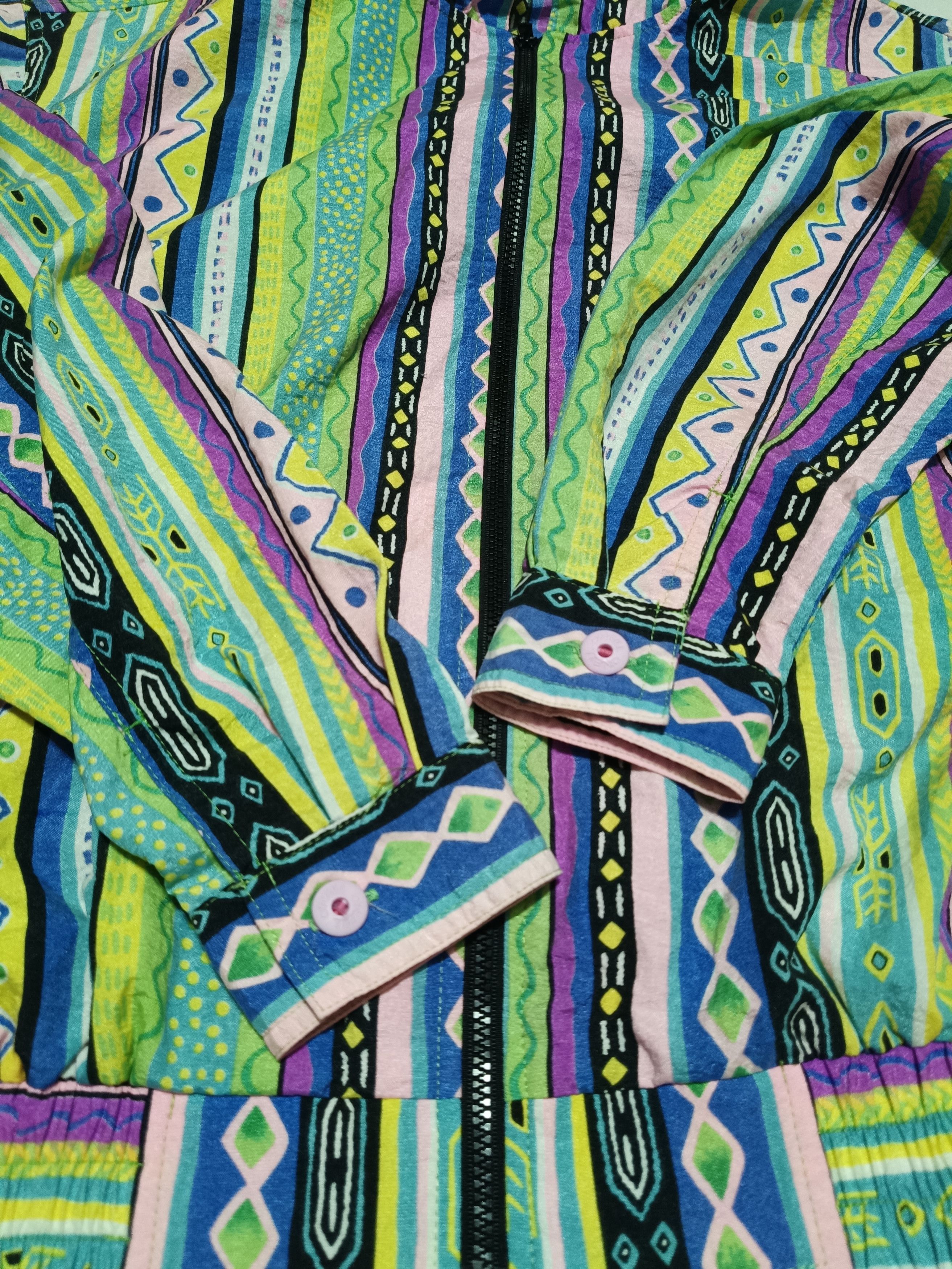 O'Neill Coogi inspired multi-colored nylon hoodie 90s Size US M / EU 48-50 / 2 - 9 Thumbnail