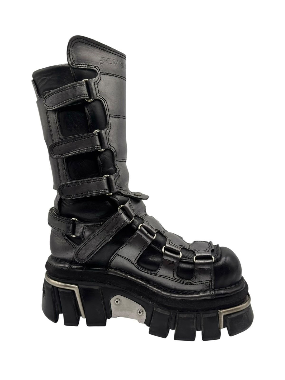 New Rock Vintage New Rock knee high terminator boots grey Size 38 Size US 8 / IT 38 - 9 Thumbnail