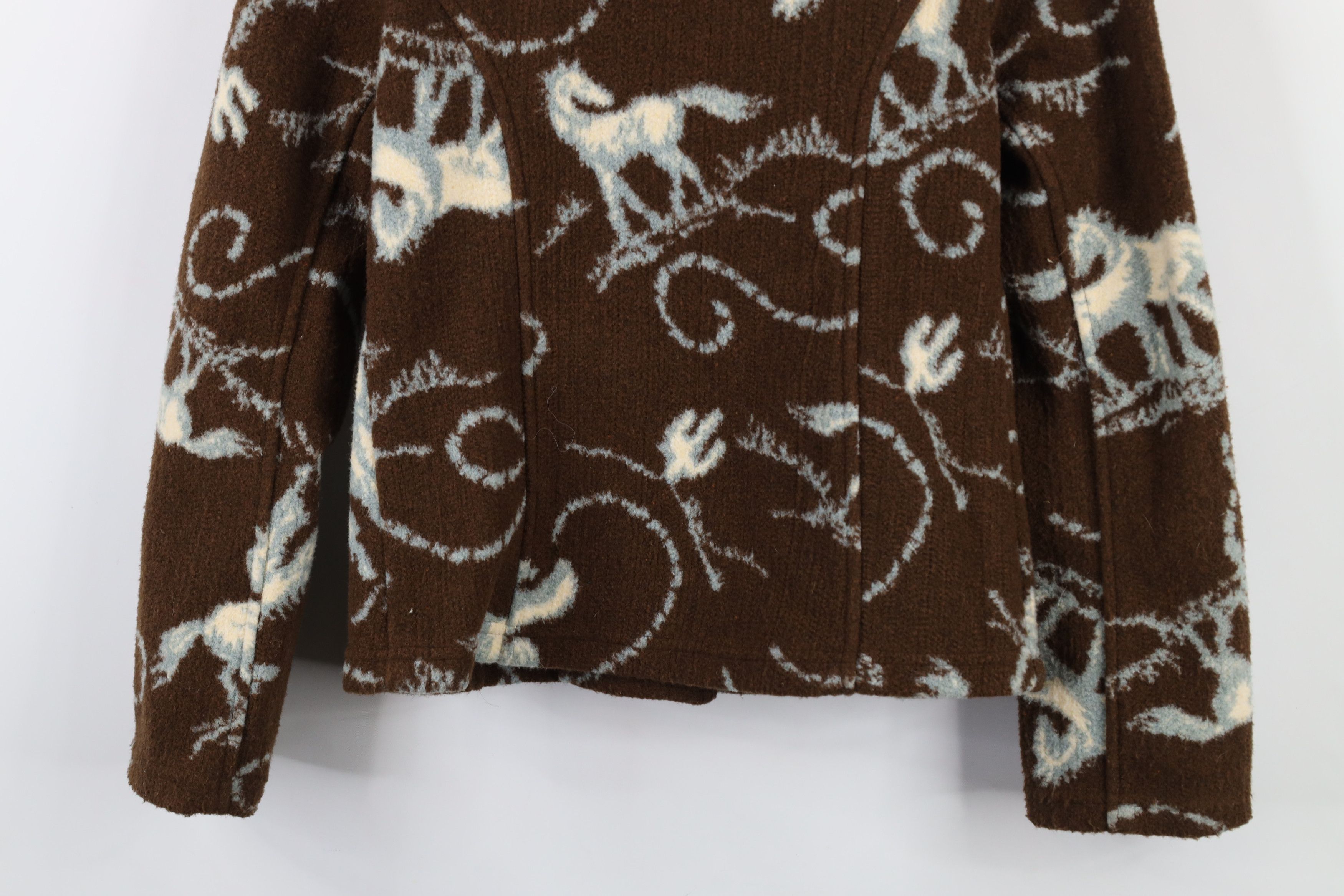 Vintage Vintage 90s Streetwear Equestrian All Over Print Jacket Coat Size S / US 4 / IT 40 - 10 Thumbnail