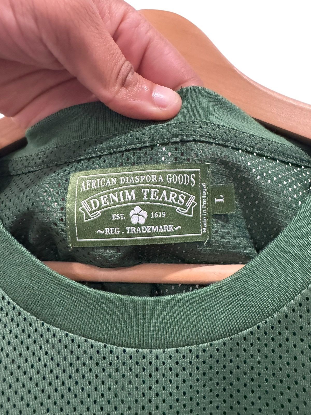 DENIM TEARS Denim Tears ADG INC Jersey Green Size US L / EU 52-54 / 3 - 5 Thumbnail