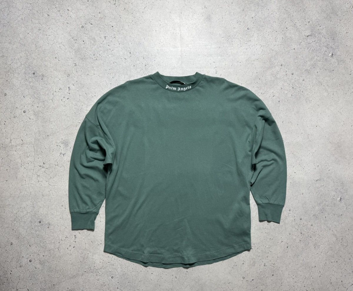 Palm Angels Palm Angels Big Logo Luxury Long Sleeve Oversize Size M Size US M / EU 48-50 / 2 - 2 Thumbnail