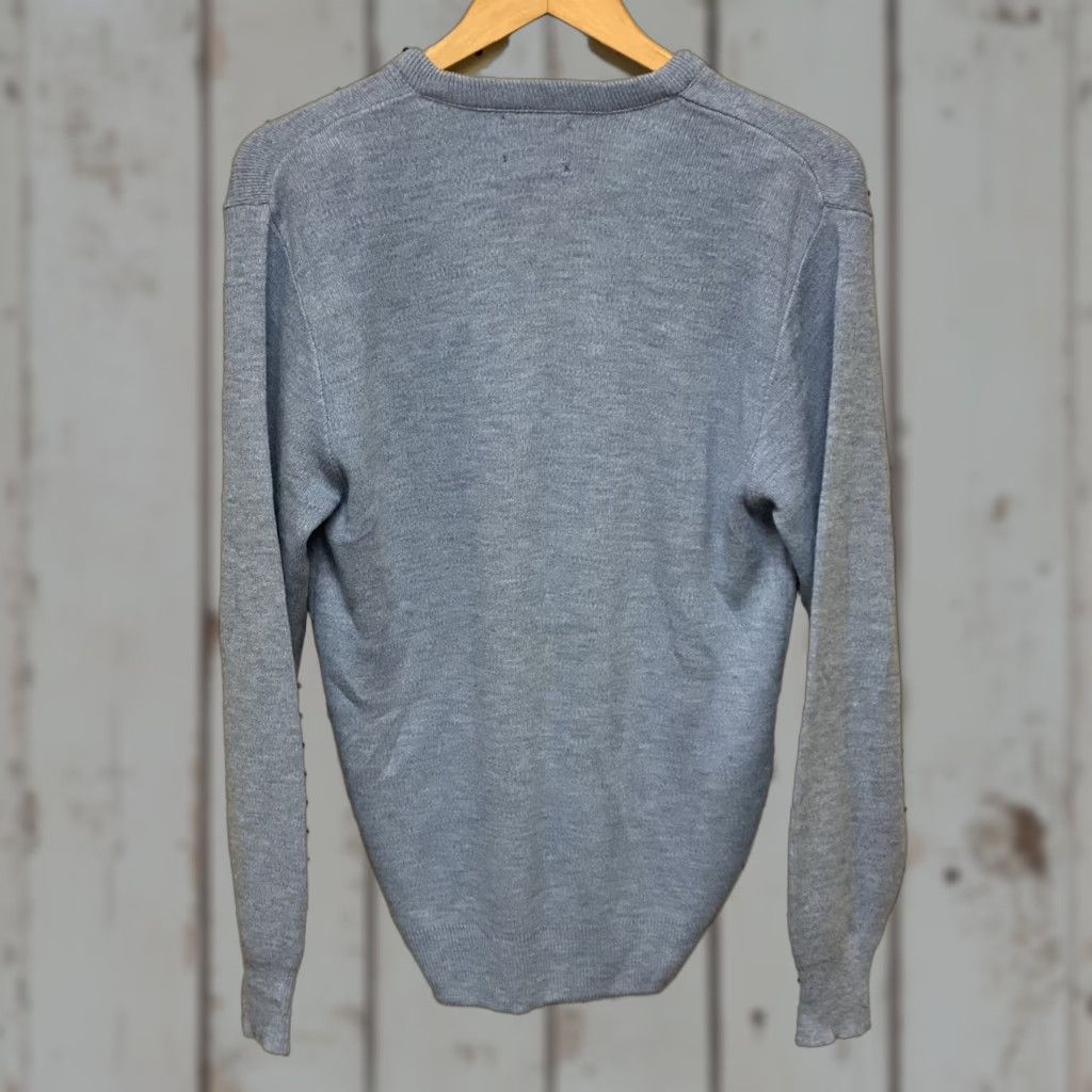 Vintage VINTAGE Janzen Men Blue Pullover V-Neck Sweater Made in USA Golf M Medium Size US M / EU 48-50 / 2 - 1 Thumbnail