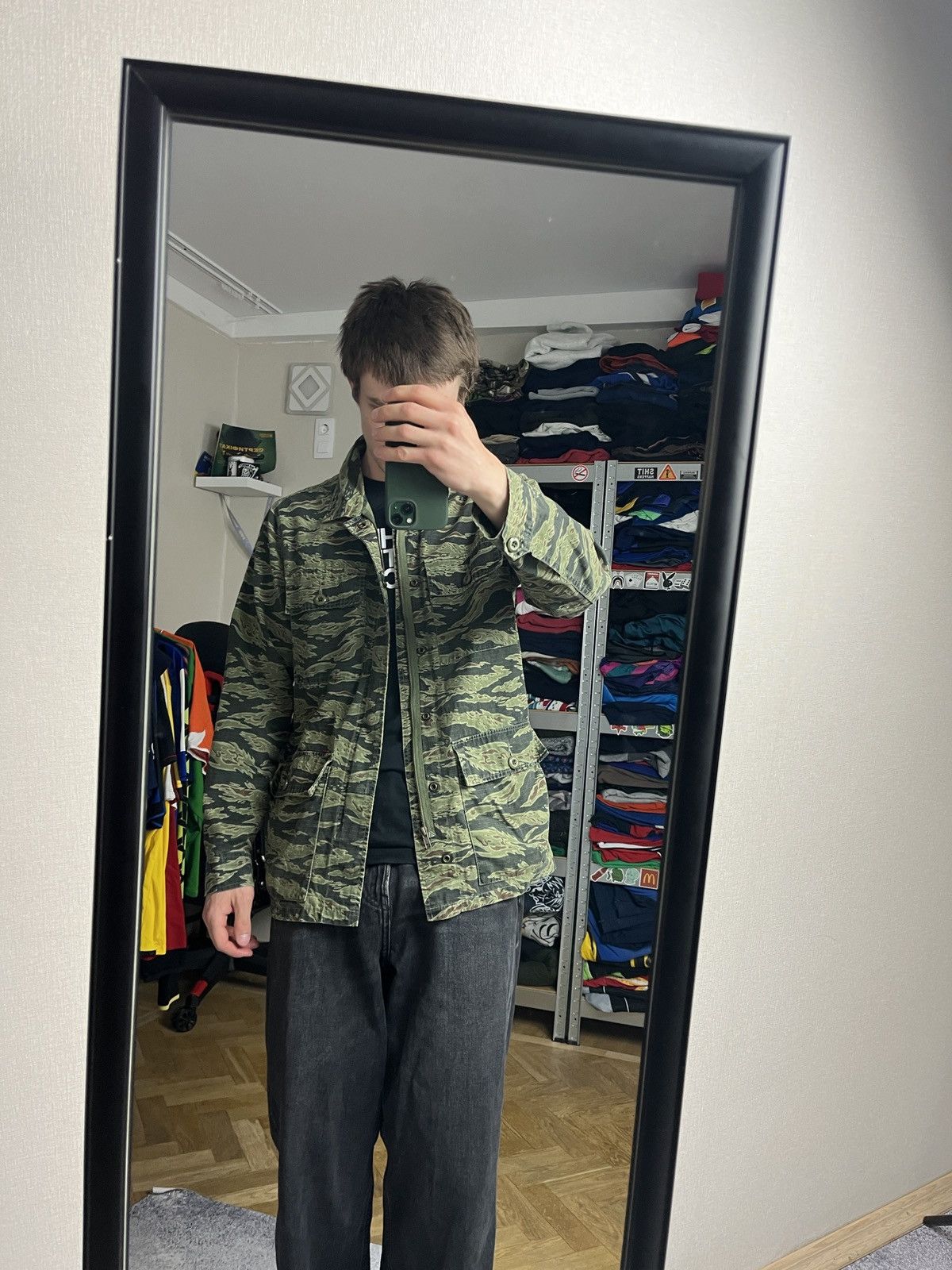Obey Obey Green All Over Print Camo Field Coach Jacket Size US M / EU 48-50 / 2 - 2 Thumbnail