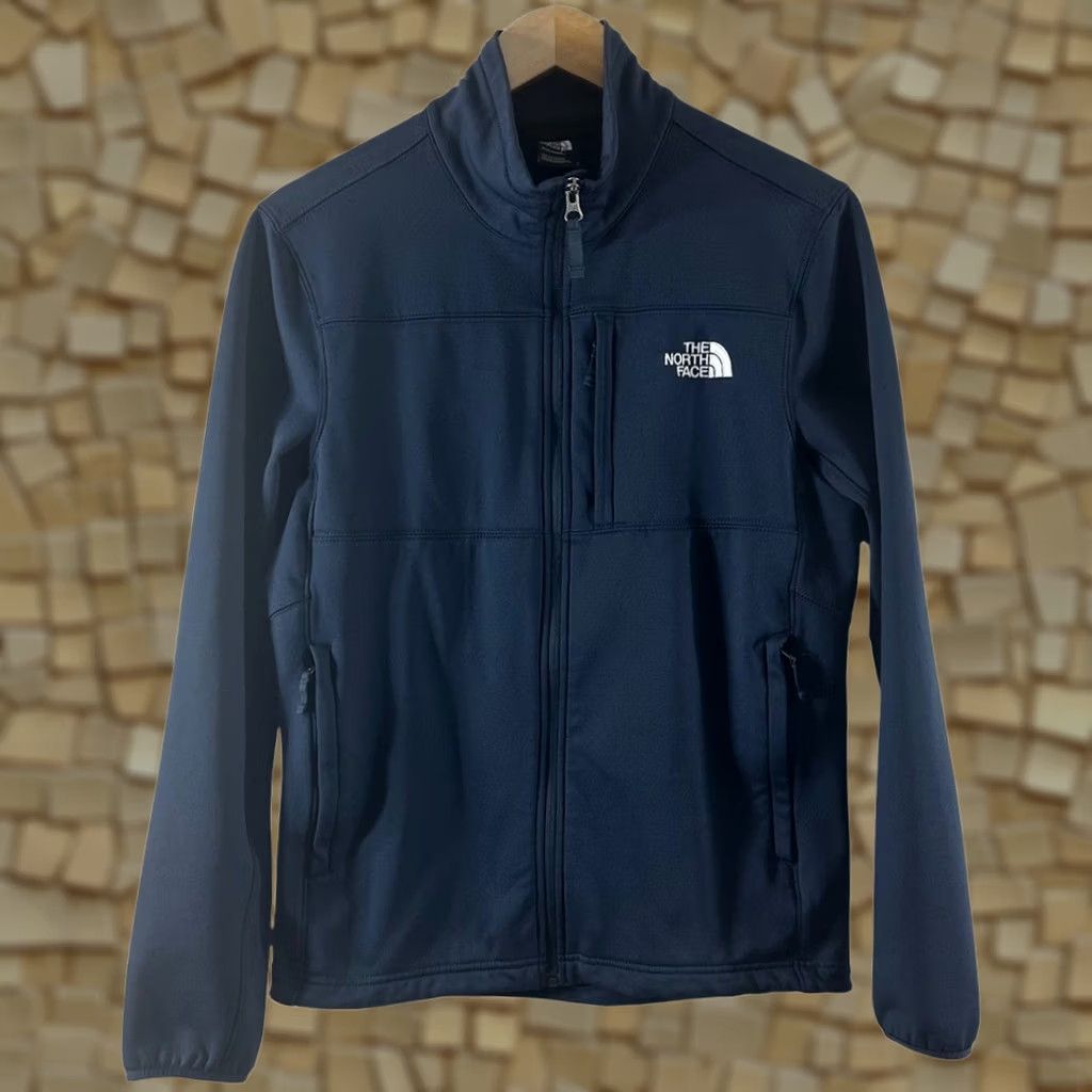 The North Face The North Face Mens Navy Blue Softshell Full Zip Jacket Small Regular Fit Size US S / EU 44-46 / 1 - 1 Thumbnail