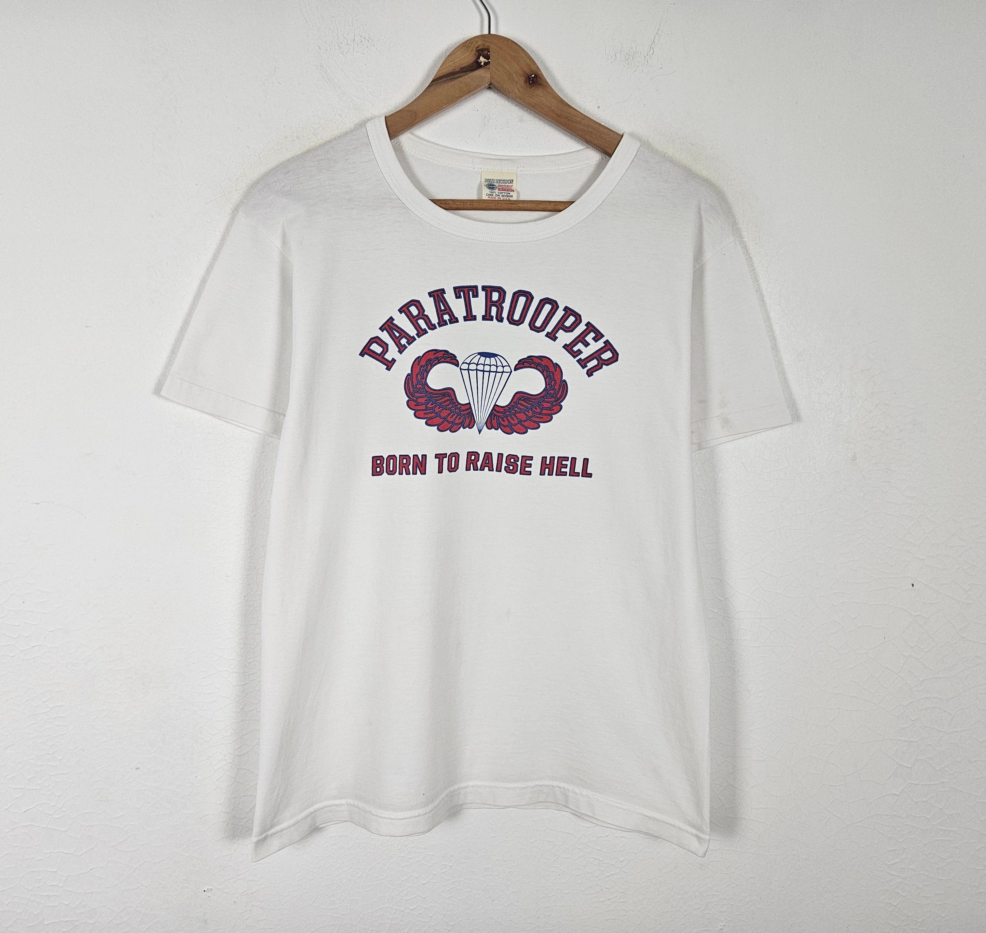 Buzz Rickson's × The Real McCoy's Buzz Rickson Paratrooper Born to raise Hell shirt Size US M / EU 48-50 / 2 - 2 Thumbnail