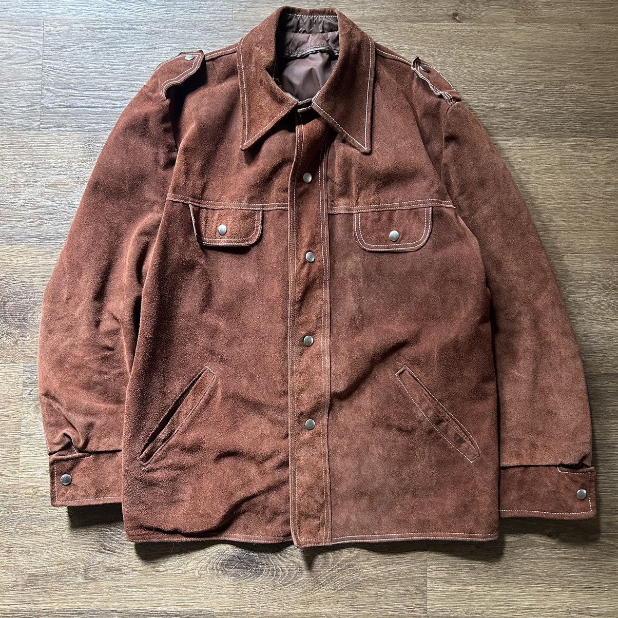 Vintage Brown Vintage Suede-Life Jacket Size US XL / EU 56 / 4 - 1 Thumbnail