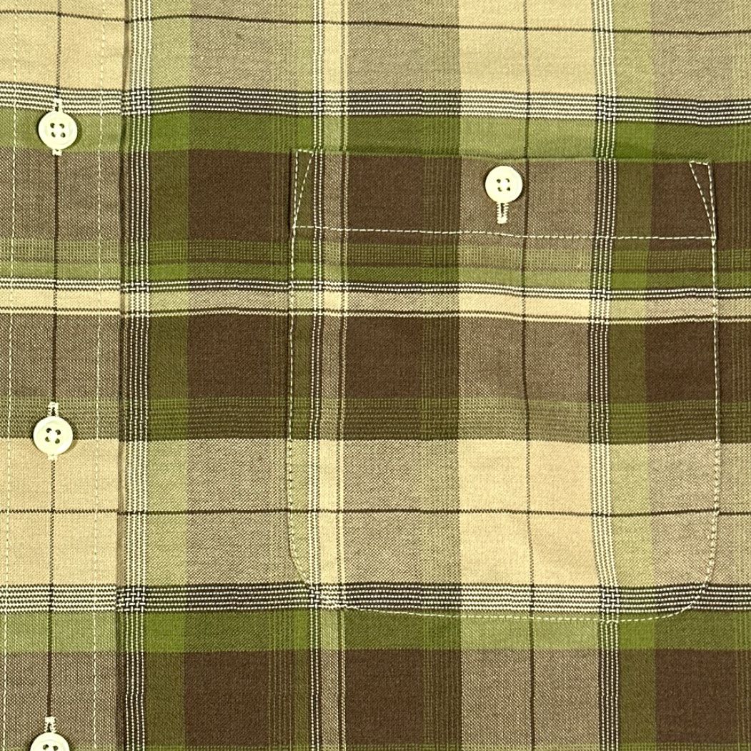 Vintage VINTAGE Towncraft Shirt Adult LARGE Brown Green Plaid Military Camo 90s Long Sleeve Button-Up with Pocket Mens Size US L / EU 52-54 / 3 - 4 Thumbnail