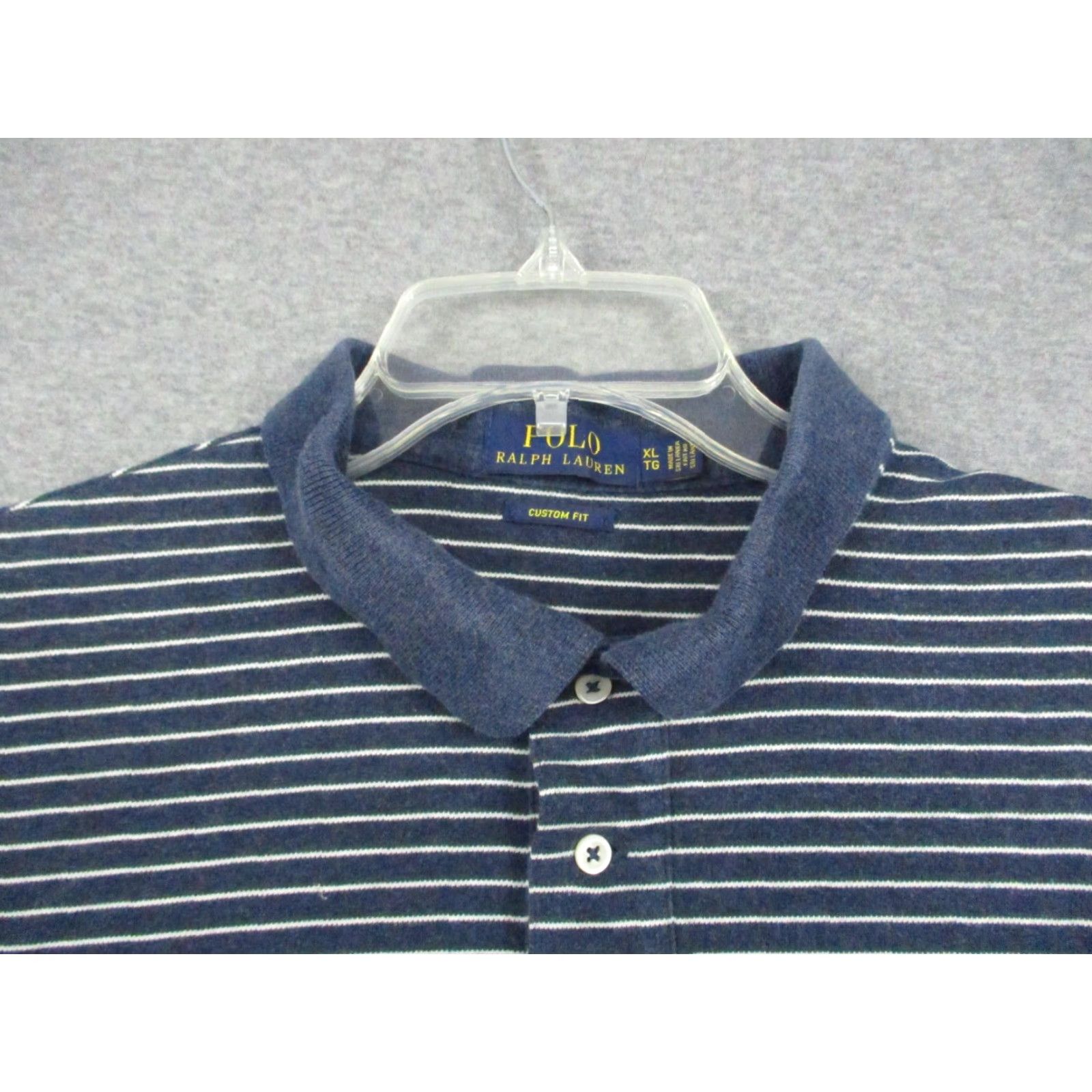 Polo Ralph Lauren Polo Ralph Lauren Shirt XL Men Short Sleeve Blue Stripe Pony Size US XL / EU 56 / 4 - 3 Thumbnail