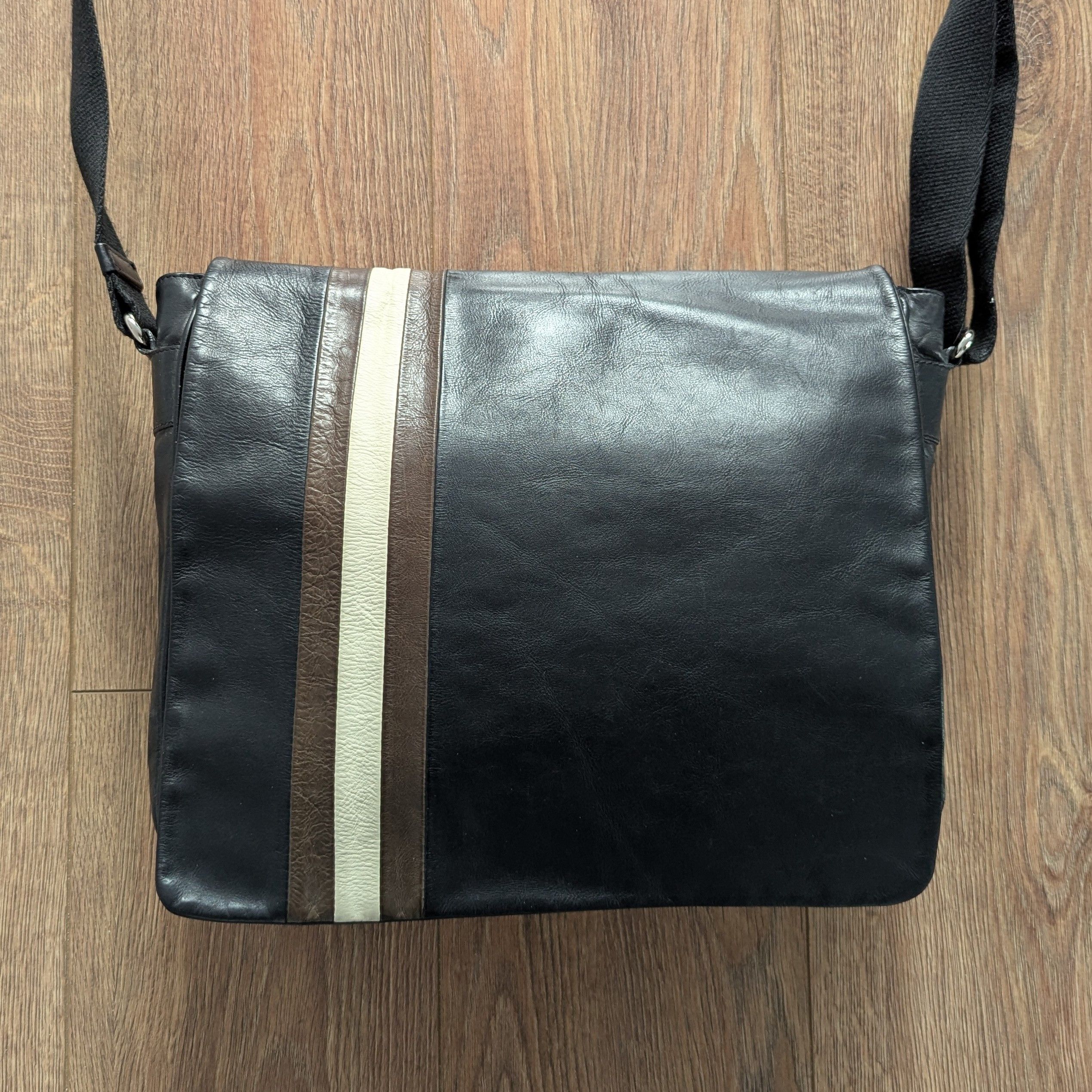 Bally × Leather Bally Crossbody Leather Messenger Bag Made In Italy Luxury Size ONE SIZE - 17 Thumbnail