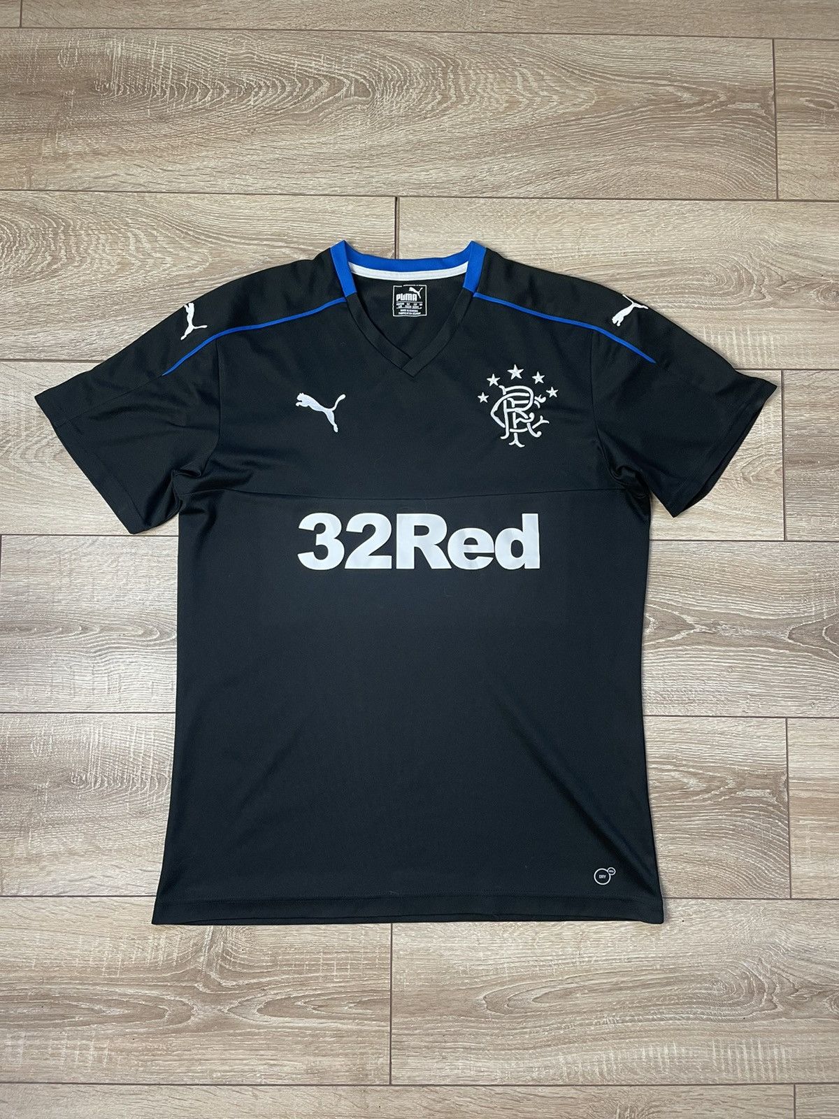 Puma 2017-18 Rangers Puma Third Football shirt Soccer Jersey L Size US L / EU 52-54 / 3 - 1 Thumbnail