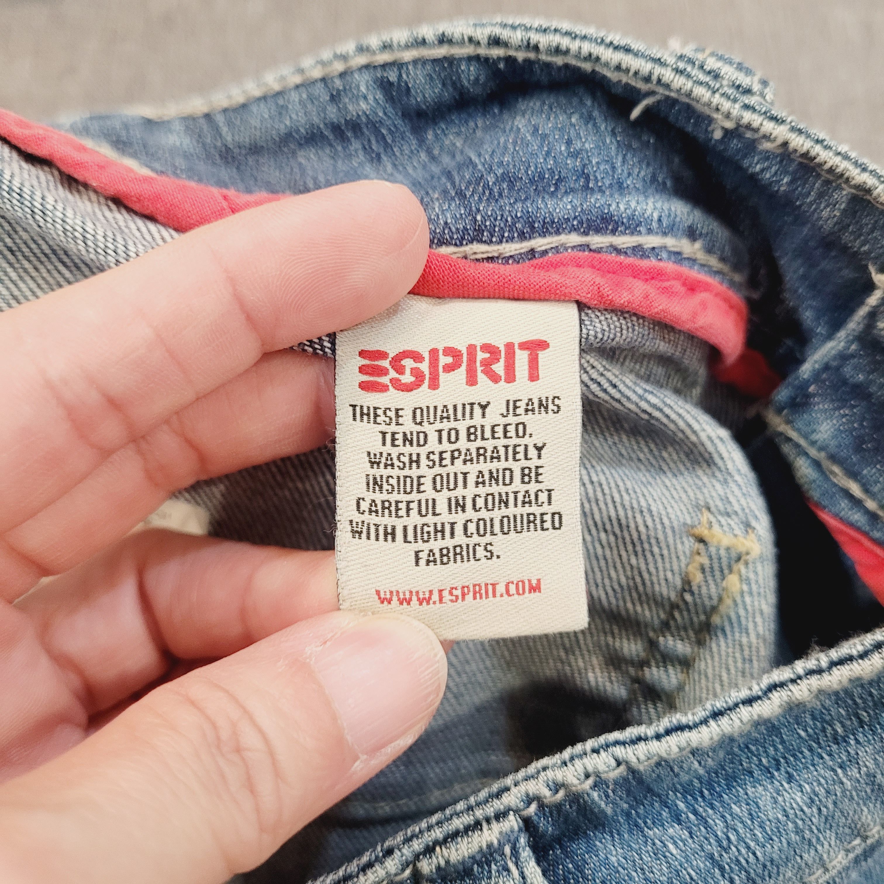 Esprit Vintage Esprit Cotton Denim 94107 Mini Skirt 90s Y2K Size 27" / US 4 / IT 40 - 8 Thumbnail