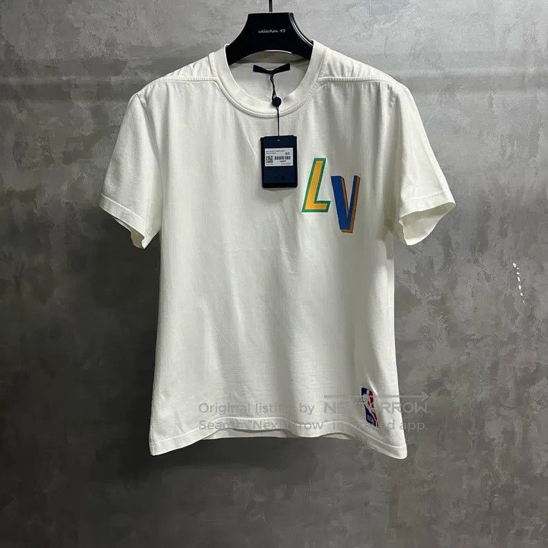 Louis Vuitton Louis Vuitton White Logo monogram printed T-shirt short sl Size US S / EU 44-46 / 1 - 1 Thumbnail