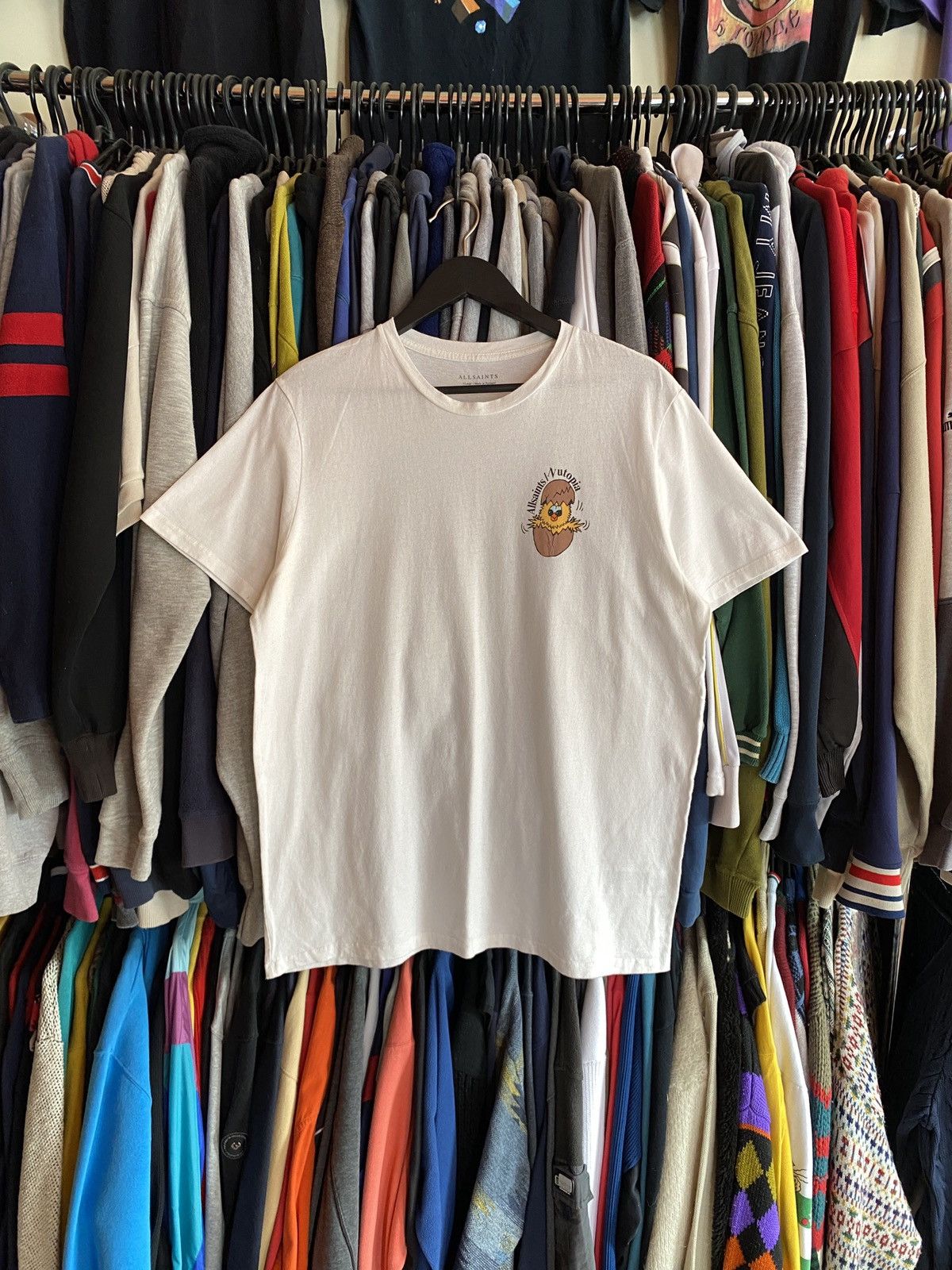 Allsaints VINTAGE ALLSAINTS NUTOPIA T-SHIRT Y2k Size US XL / EU 56 / 4 - 1 Thumbnail
