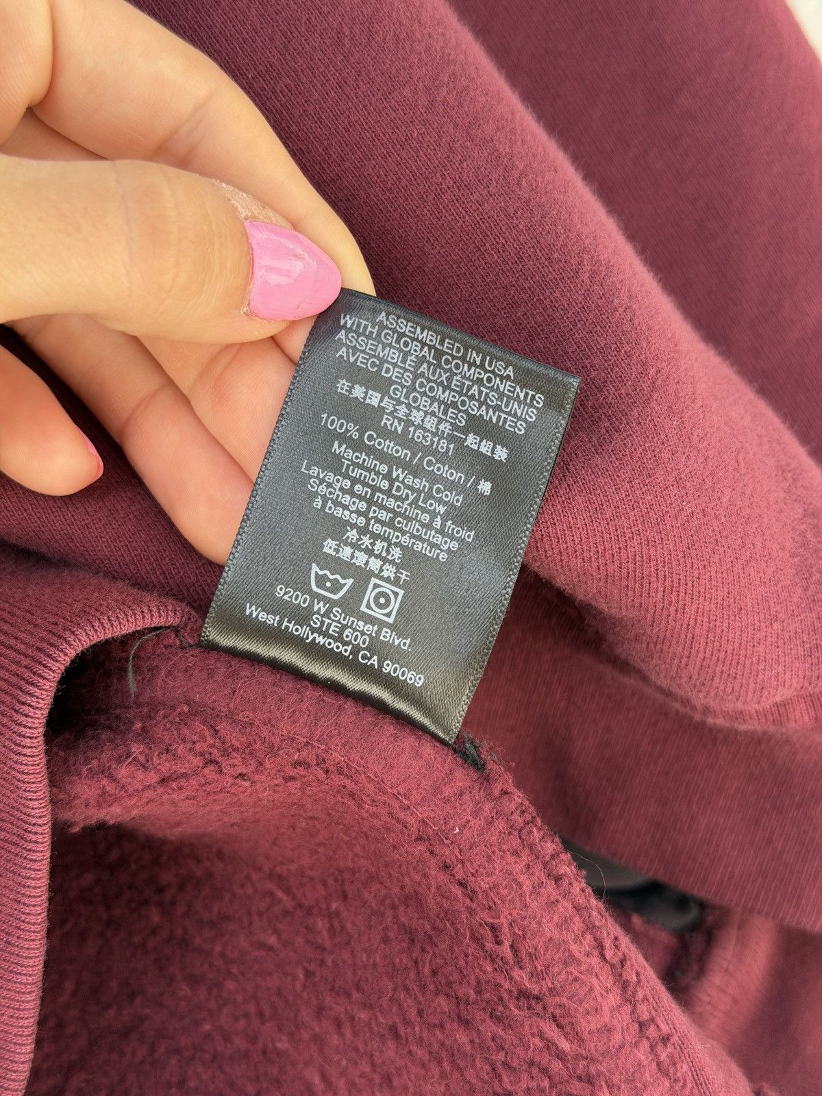 Rhude Rhude maroon heavyweight crew with tags Size US L / EU 52-54 / 3 - 4 Thumbnail