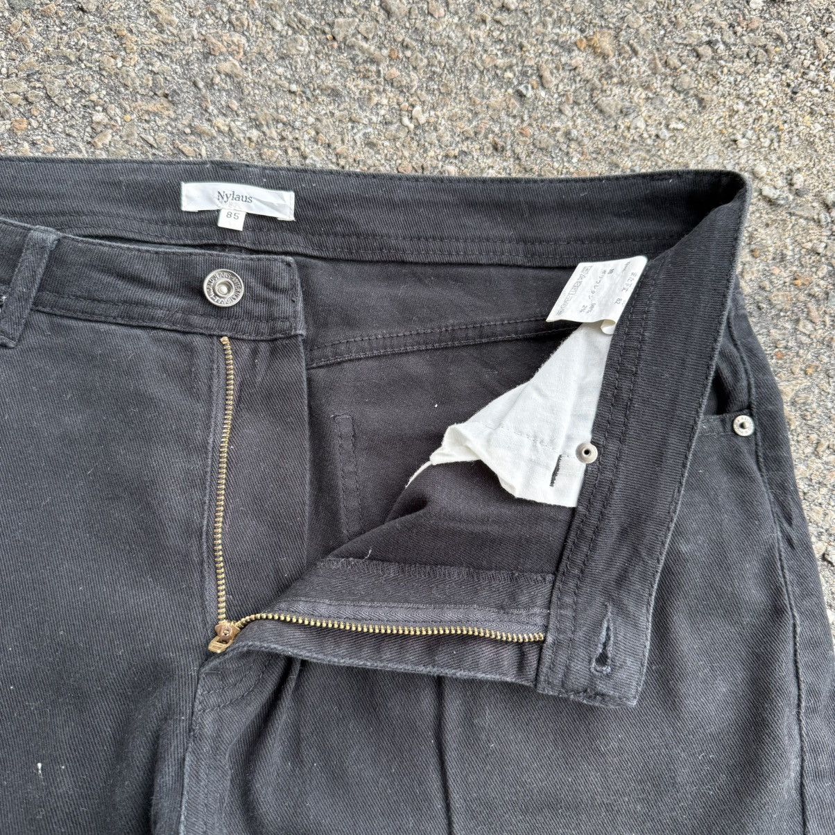 Japanese Brand VINTAGE NYLAUS BLACK DENIM RIPPEP JEAN PANTS Size US 36 / EU 52 - 8 Thumbnail