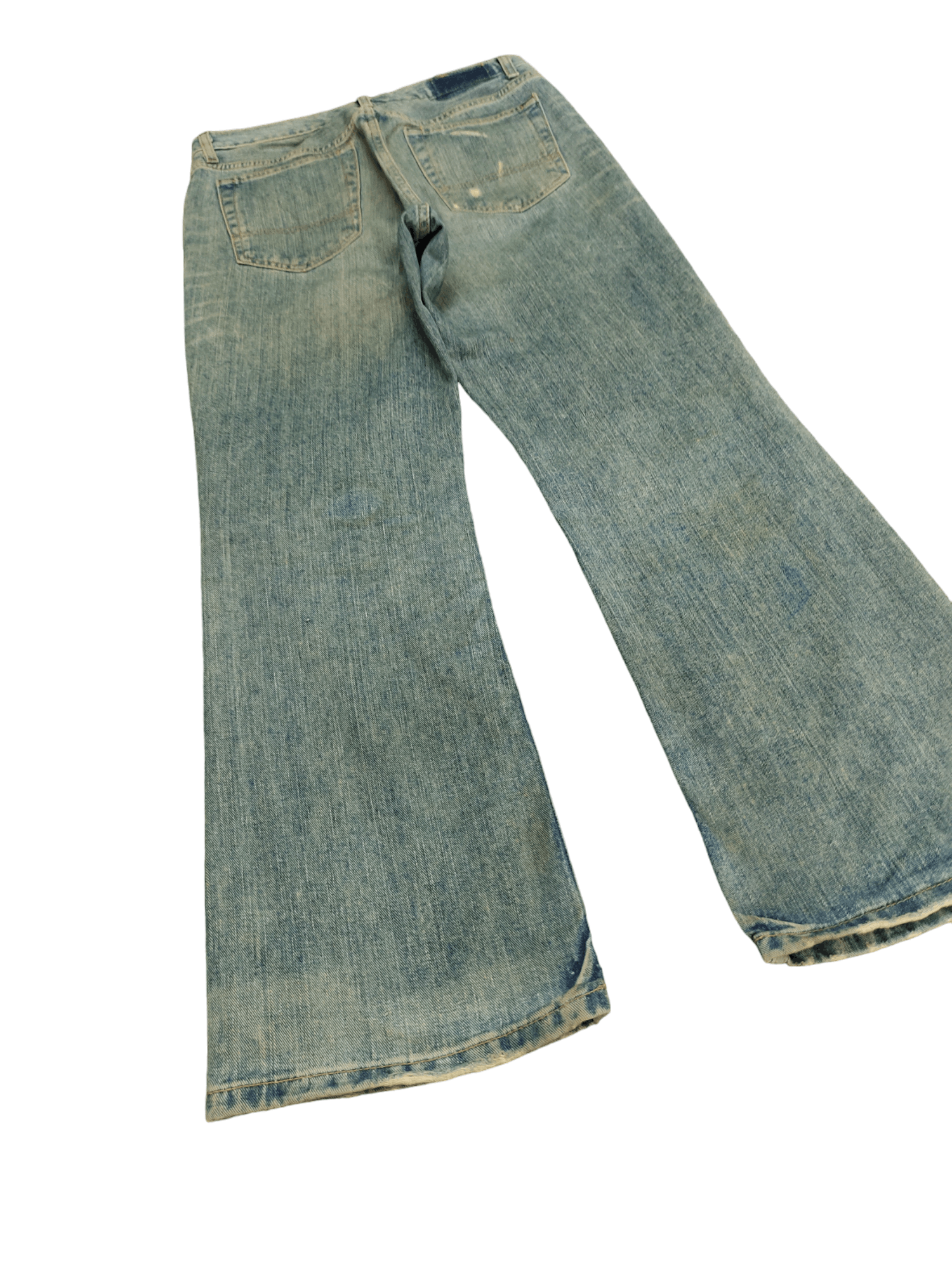 If Six Was Nine Flare Jeans Old navy Distress Faded Boot Cut Y2k Mudmax Size US 30 / EU 46 - 13 Thumbnail