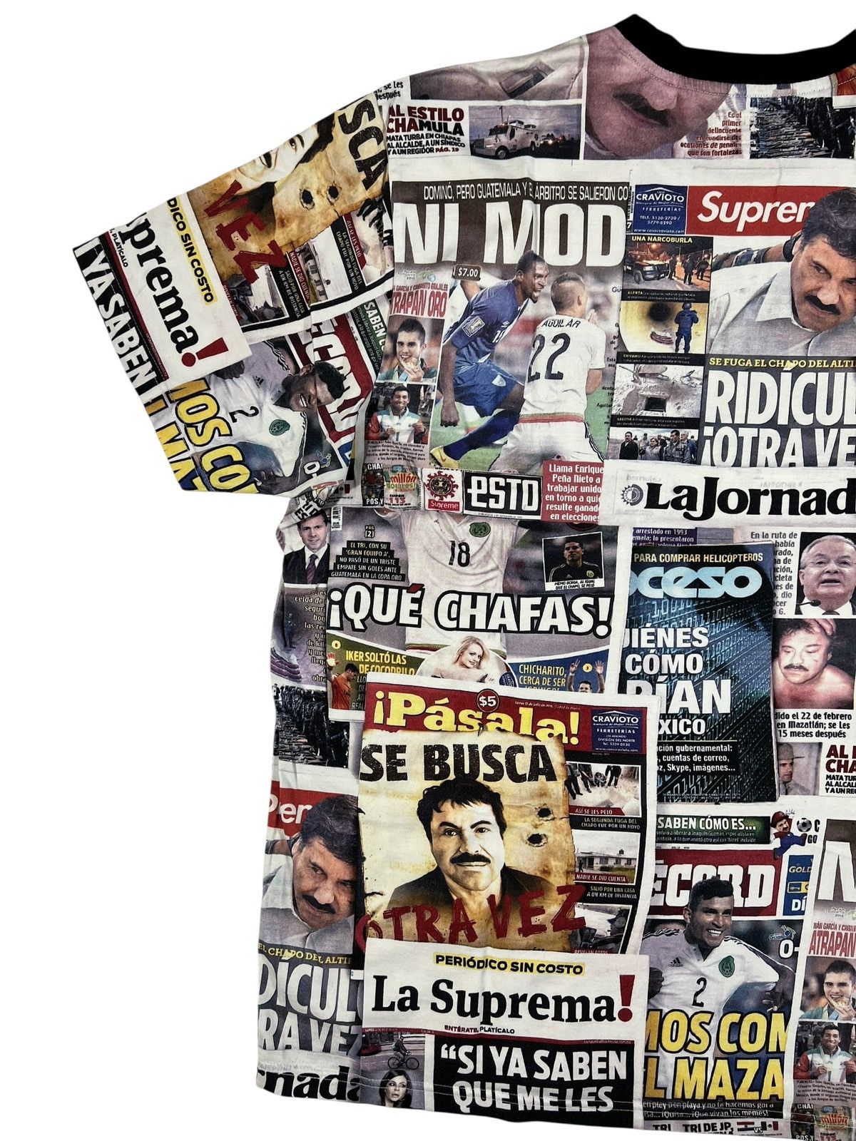 Supreme SS20 EL CHAPO ‘HEADLINE S/S TOP’ Size US XL / EU 56 / 4 - 20 Thumbnail