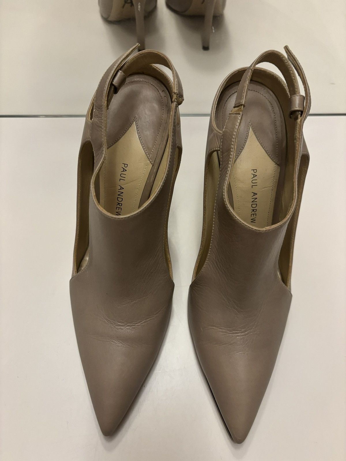 Paul Andrew Paul Andrew beige leather heels Size US 8 / IT 38 - 1 Thumbnail