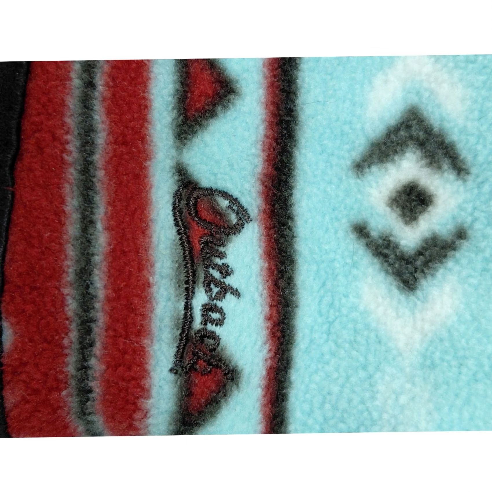 Vintage Outback Trading Company Pullover Fleece Sweater Red Blue M Mens Size US M / EU 48-50 / 2 - 3 Thumbnail