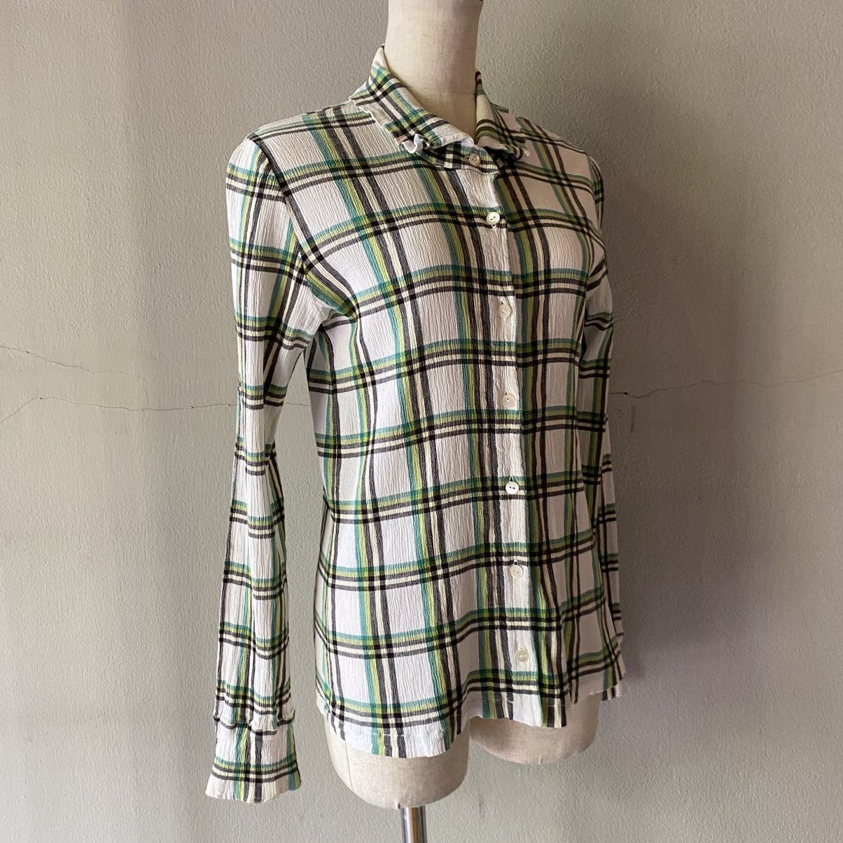 Tsumori Chisato Tsumori Chisato Plaid Long Sleeve Button-Up Shirt Size XS / US 0-2 / IT 36-38 - 2 Thumbnail