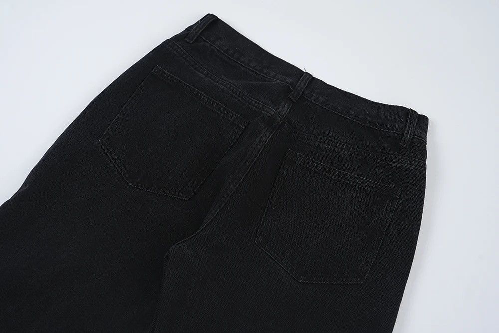 Designer × Japanese Brand Men's Torn Patchwork Jeans Loose Straight Ripped Casual Size US 30 / EU 46 - 10 Thumbnail