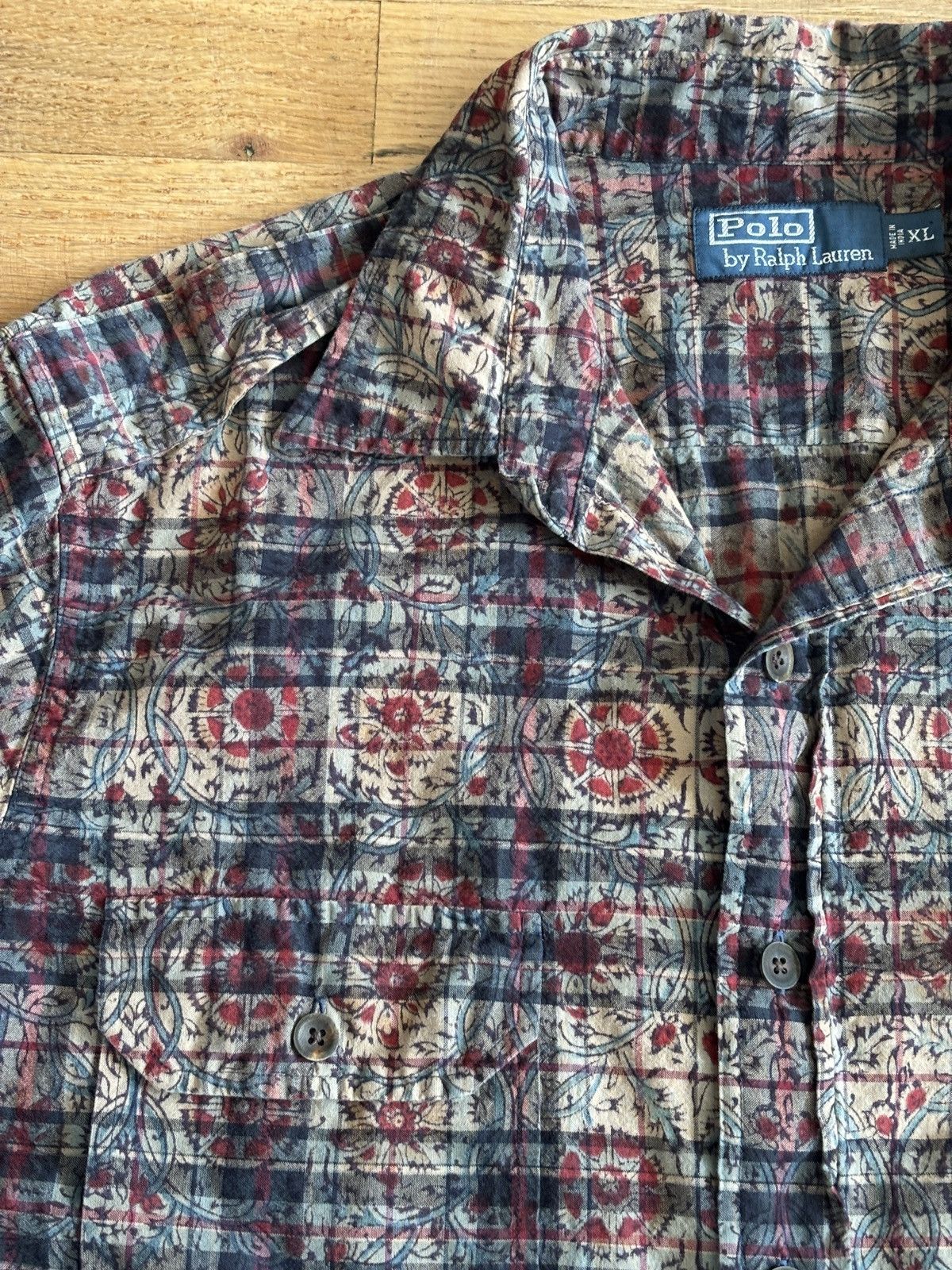 Polo Ralph Lauren Vintage Polo Ralph Lauren Plaid Patchwork Shirt Size US XL / EU 56 / 4 - 4 Thumbnail