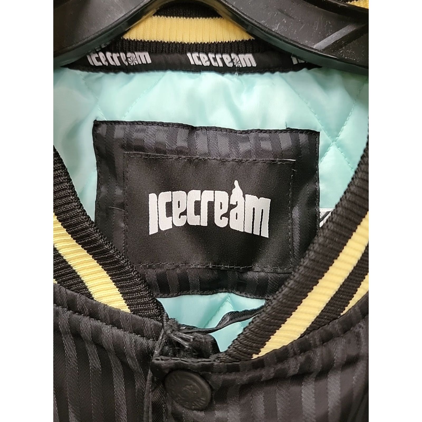 Vintage NWT ICECREAM All Day Bomber Jacket Black 3XL Mens Size US XXL / EU 58 / 5 - 4 Thumbnail